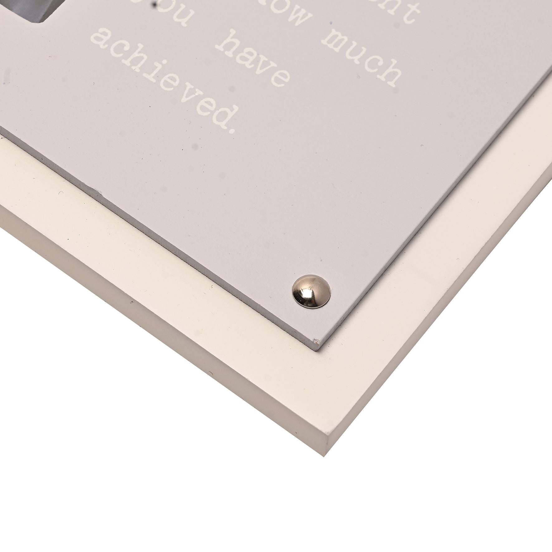 Moments 2 Layer Photo Frame Grey 4" x 6" - Graduation