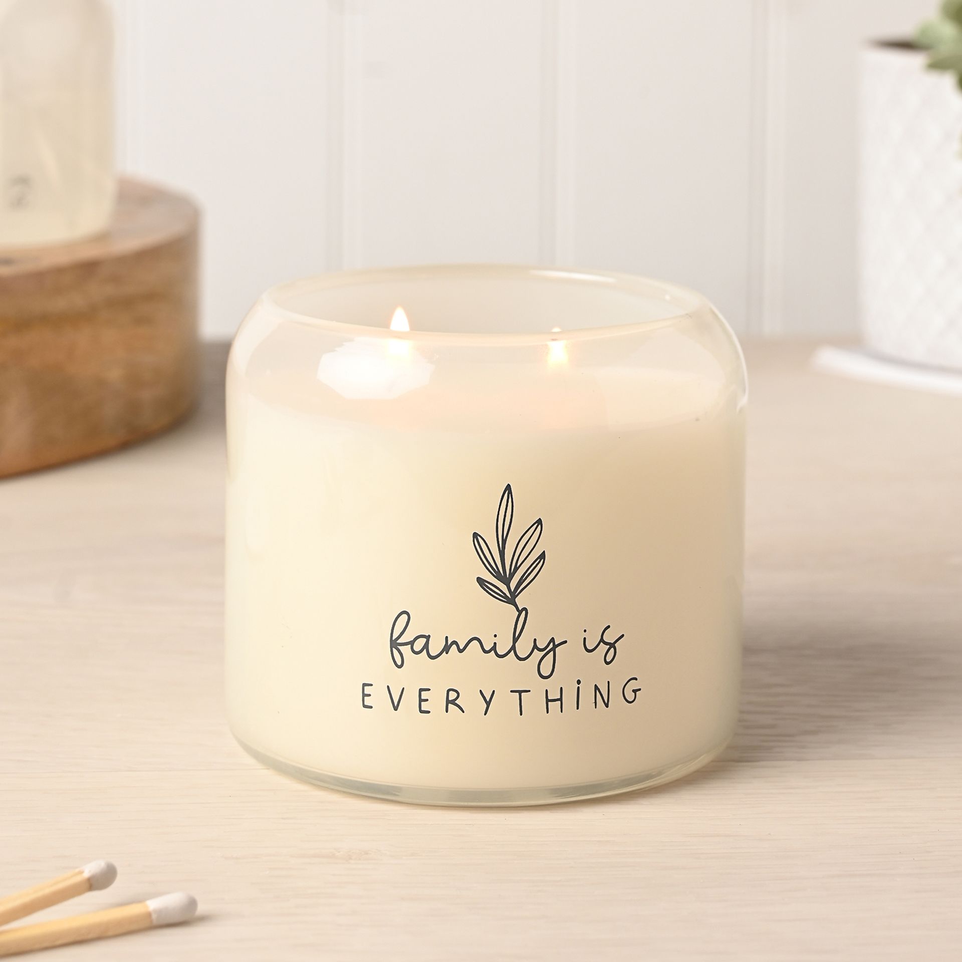 Moments Double Wick Candle 390g - Family