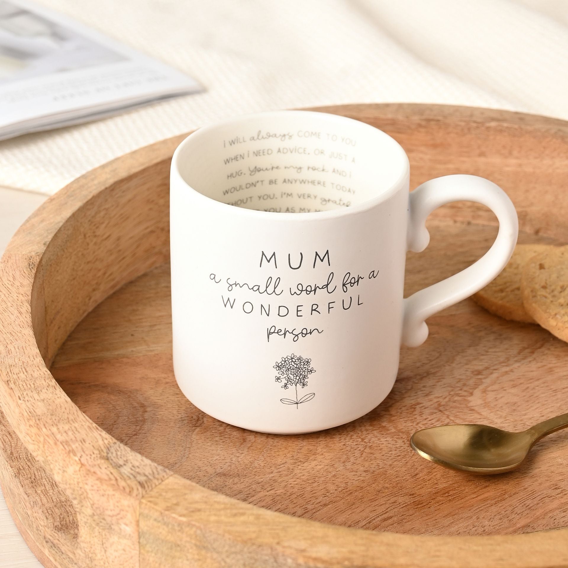 Moments Mug With Inside Words - Mum