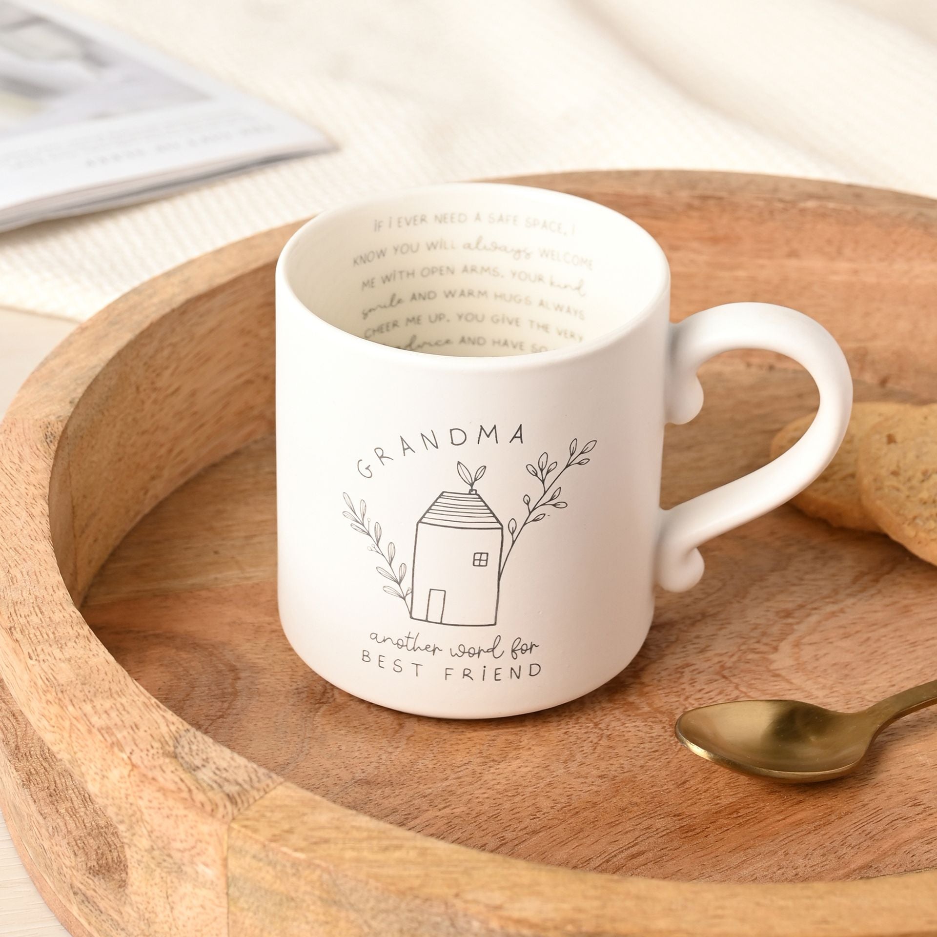 Moments Mug With Inside Words - Grandma