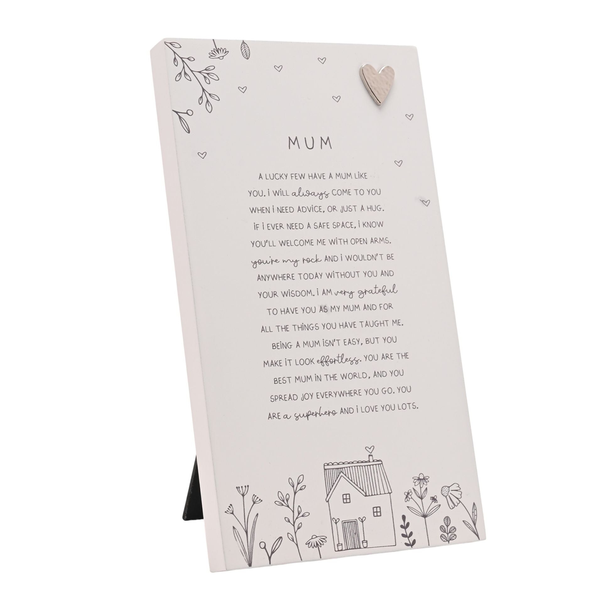 Moments Standing Verse Plaque - Mum