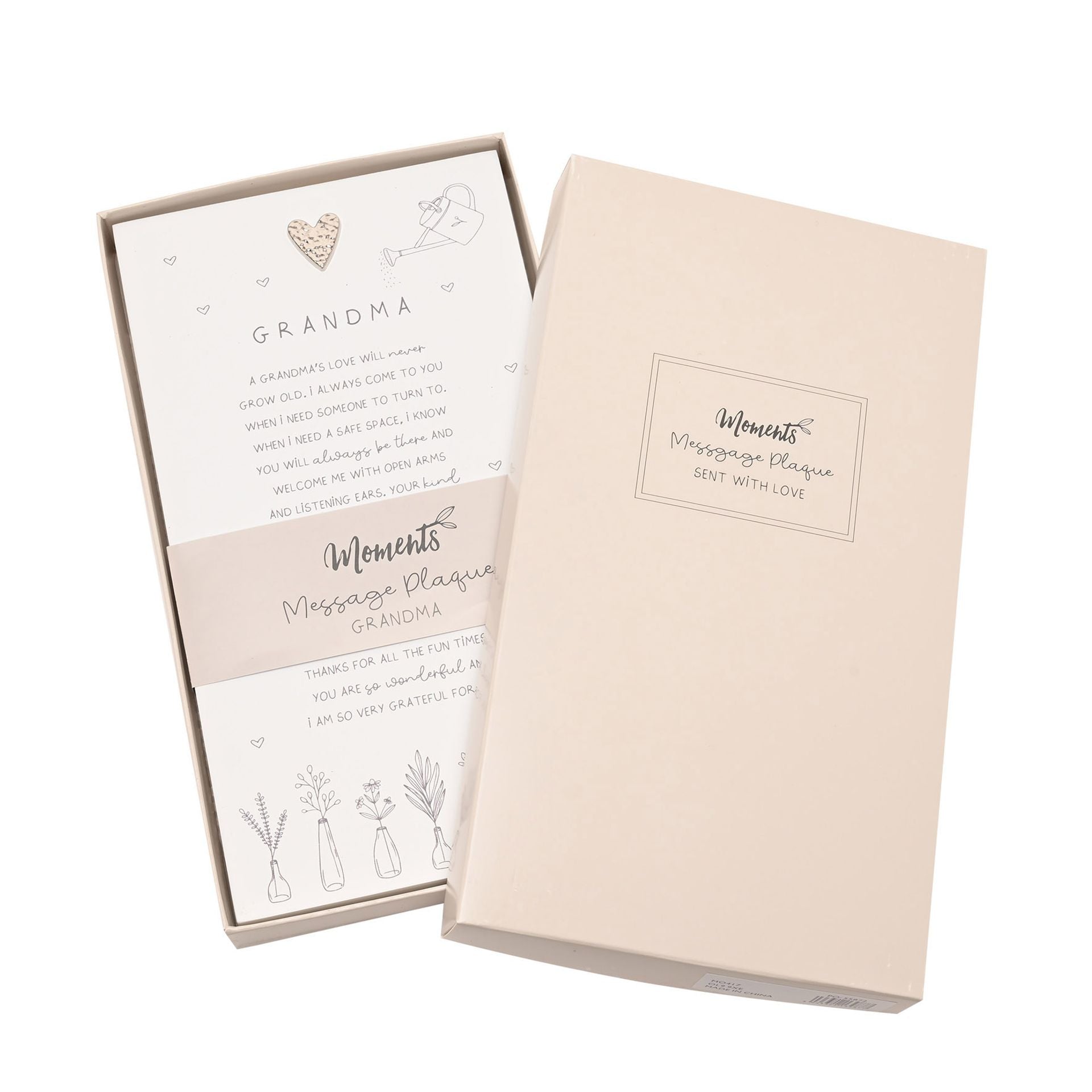 Moments Standing Verse Plaque - Grandma