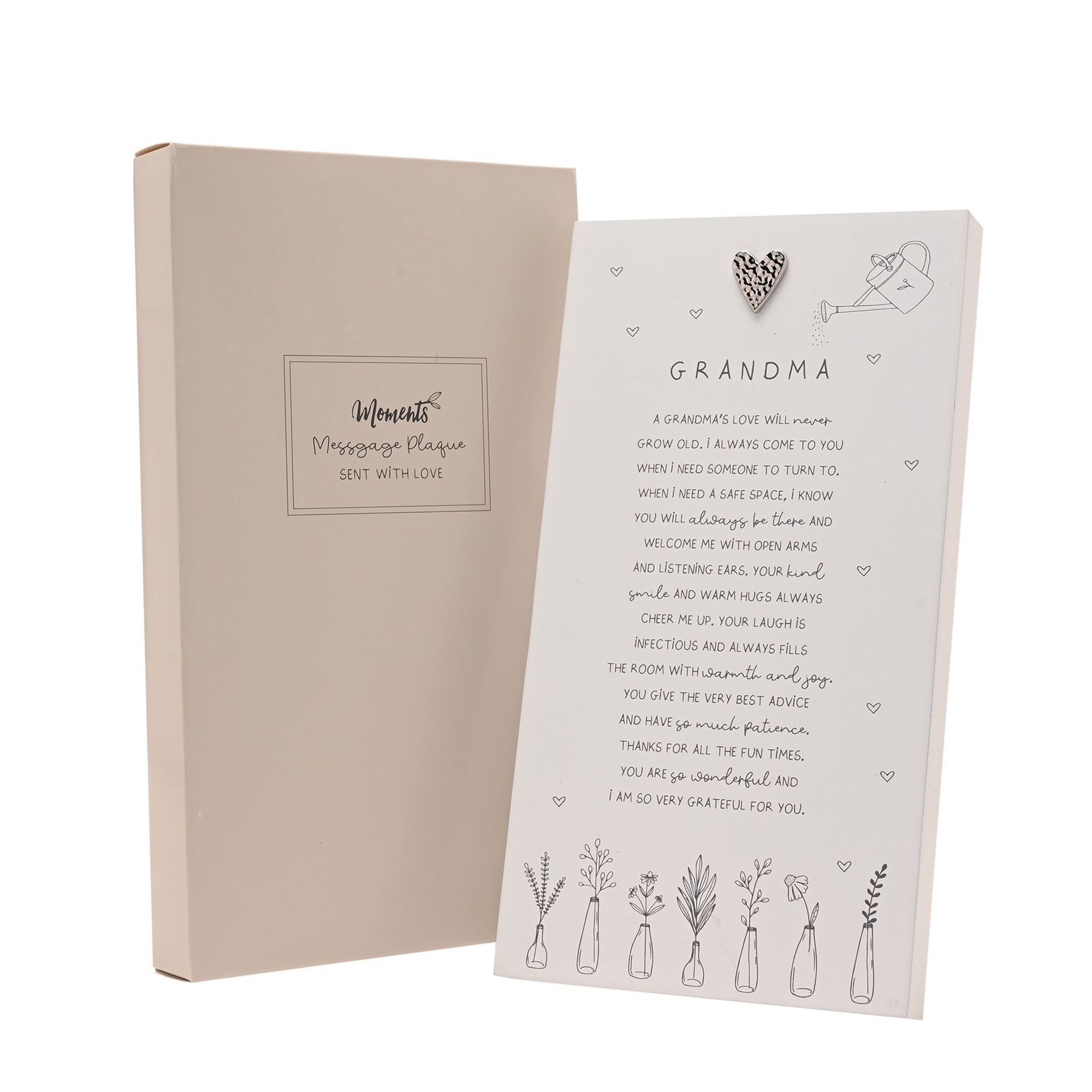 Moments Standing Verse Plaque - Grandma