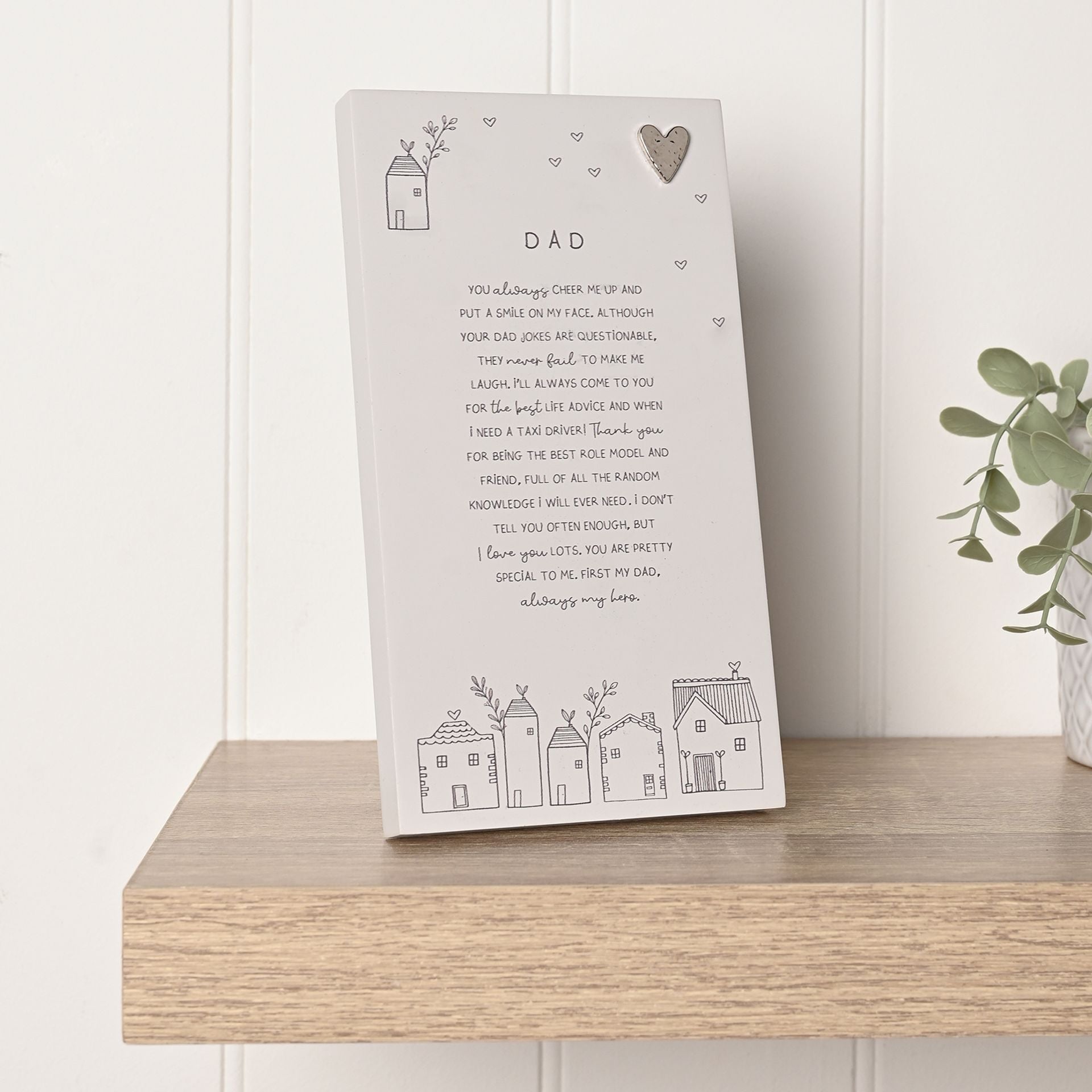 Moments Standing Verse Plaque - Dad