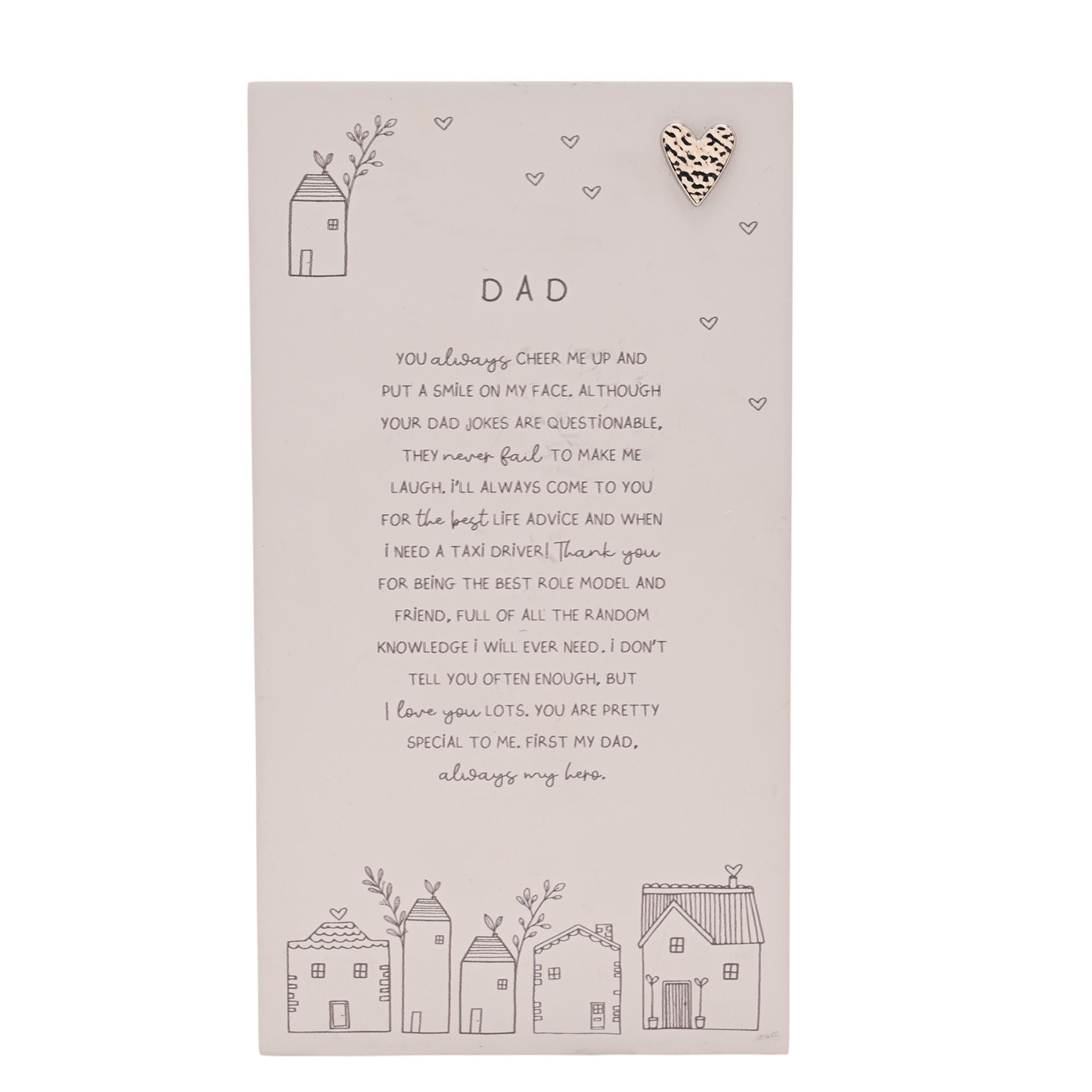 Moments Standing Verse Plaque - Dad