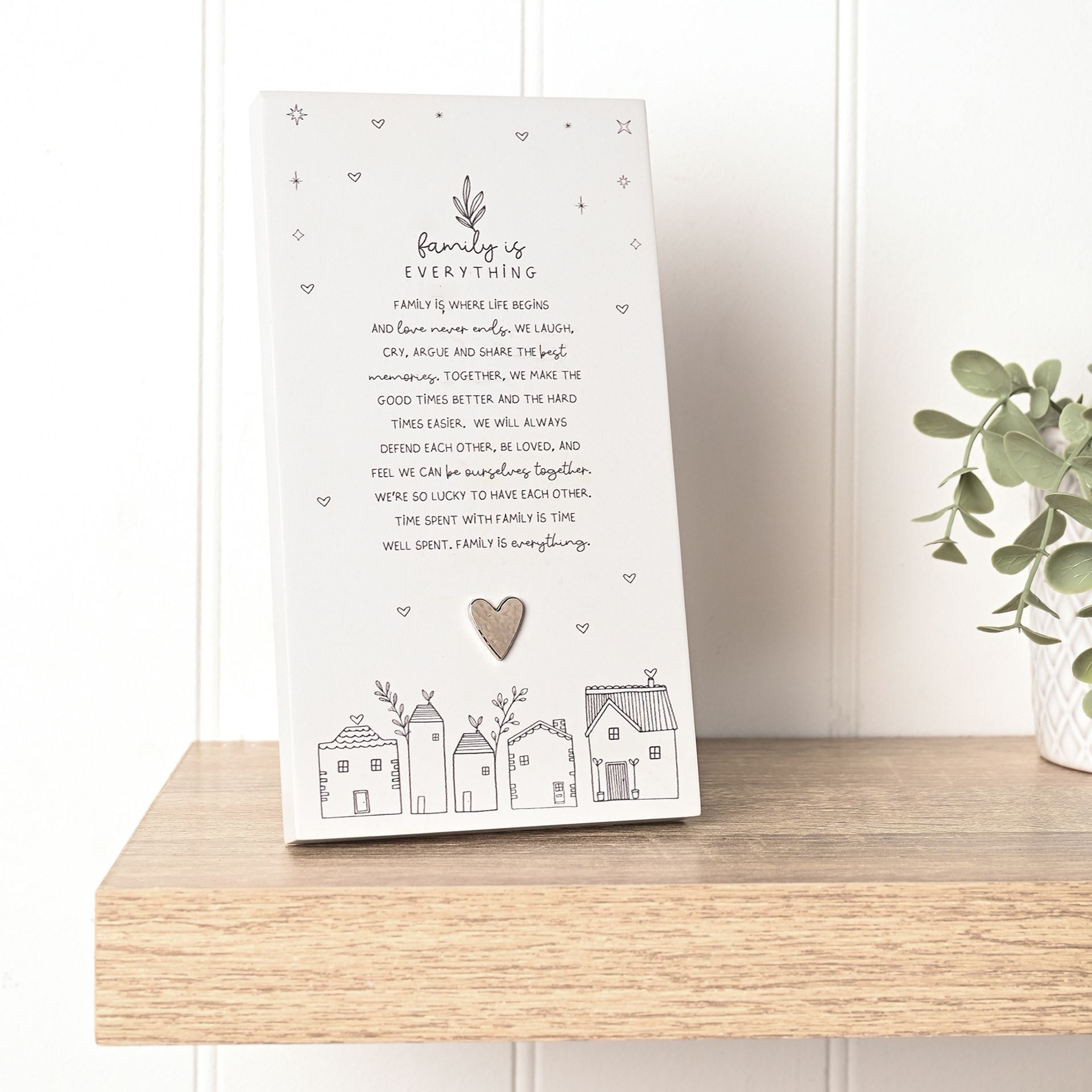 Moments Standing Verse Plaque - Family