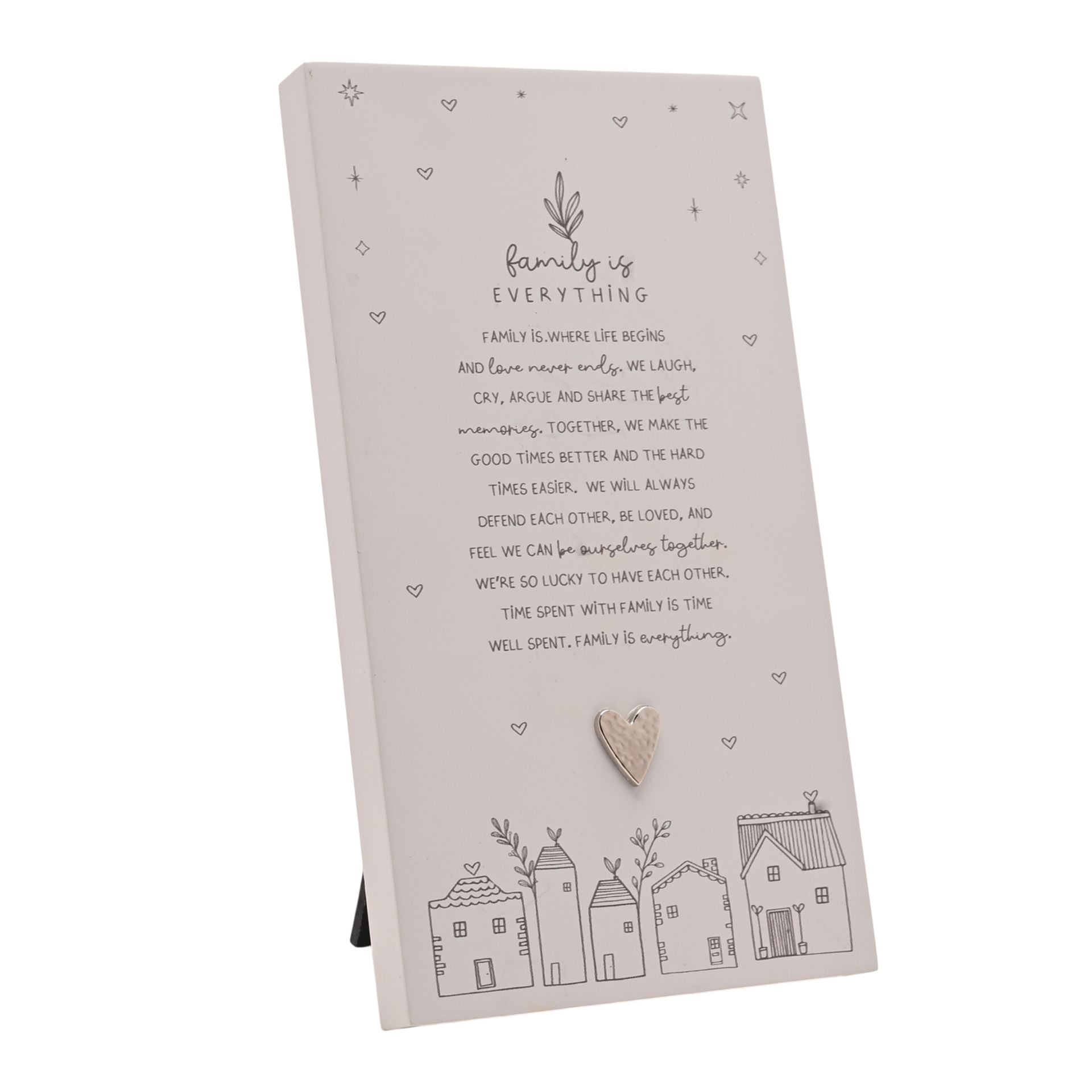 Moments Standing Verse Plaque - Family