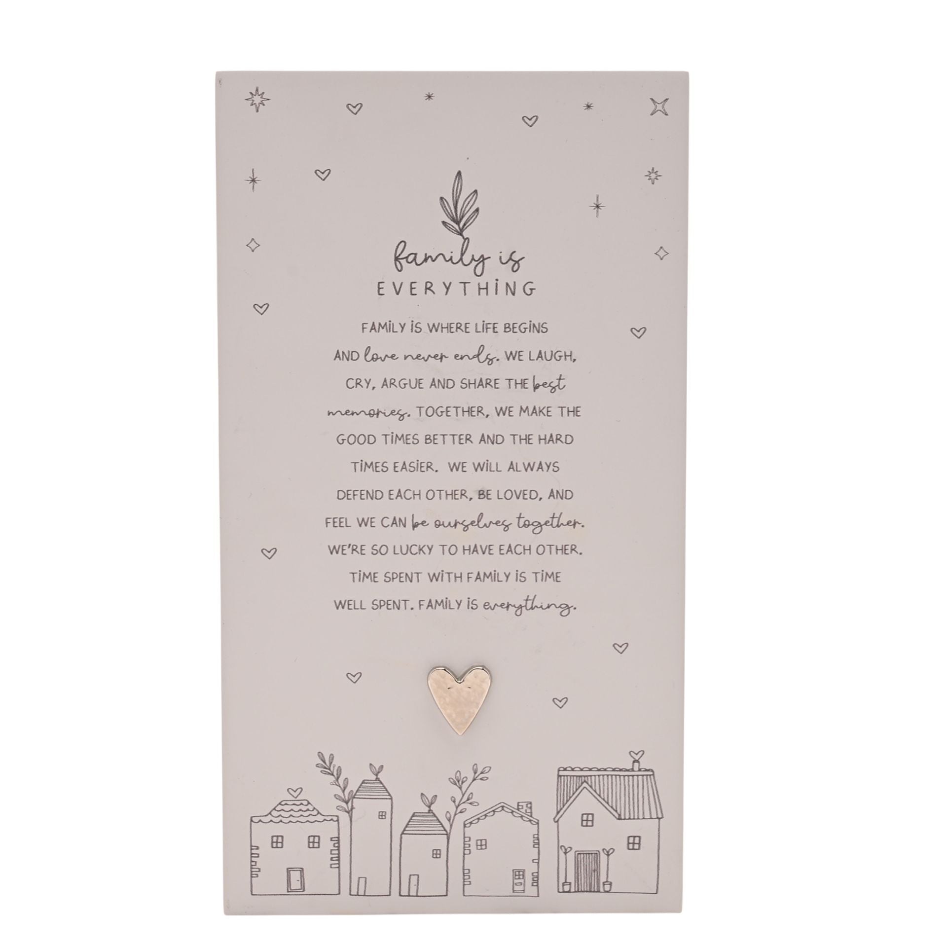 Moments Standing Verse Plaque - Family