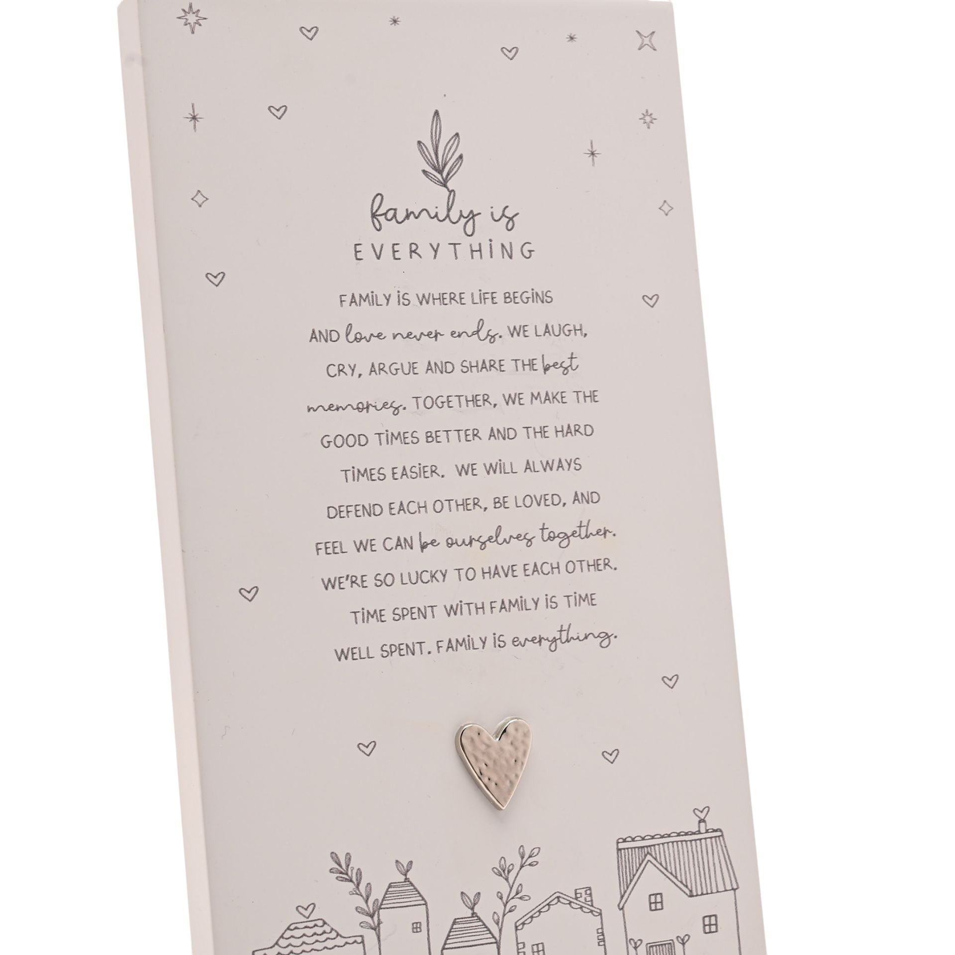 Moments Standing Verse Plaque - Family