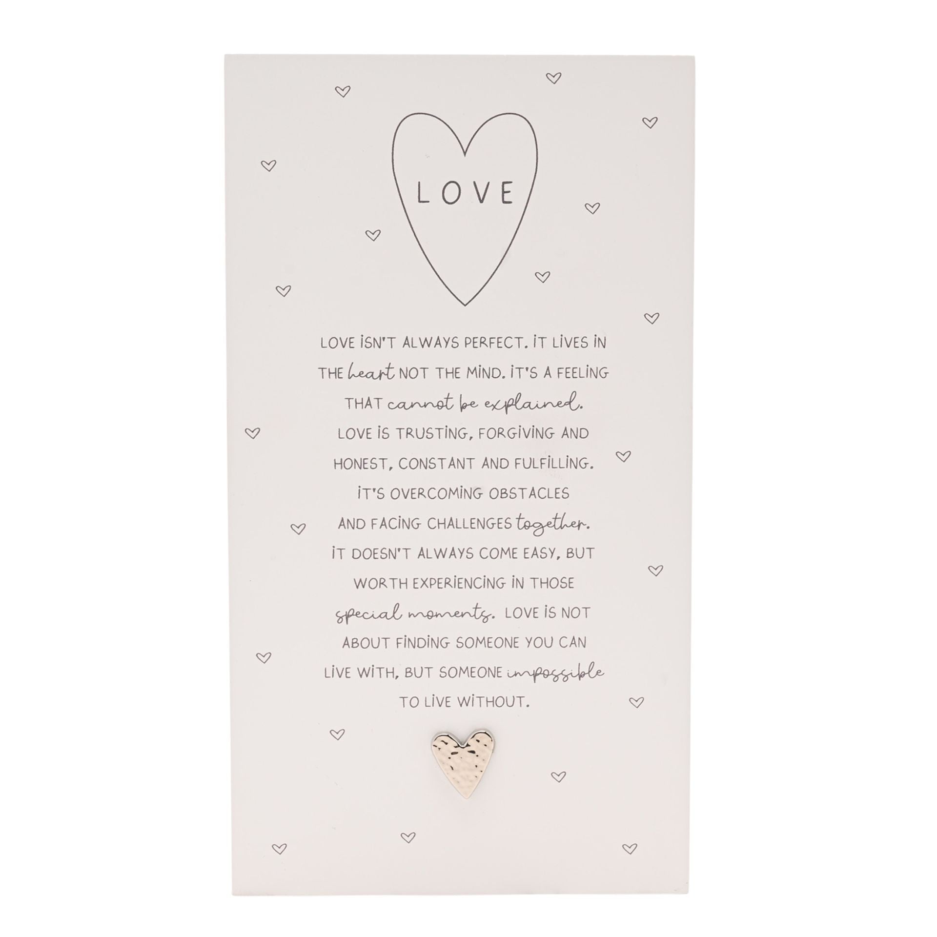 Moments Standing Verse Plaque - Love