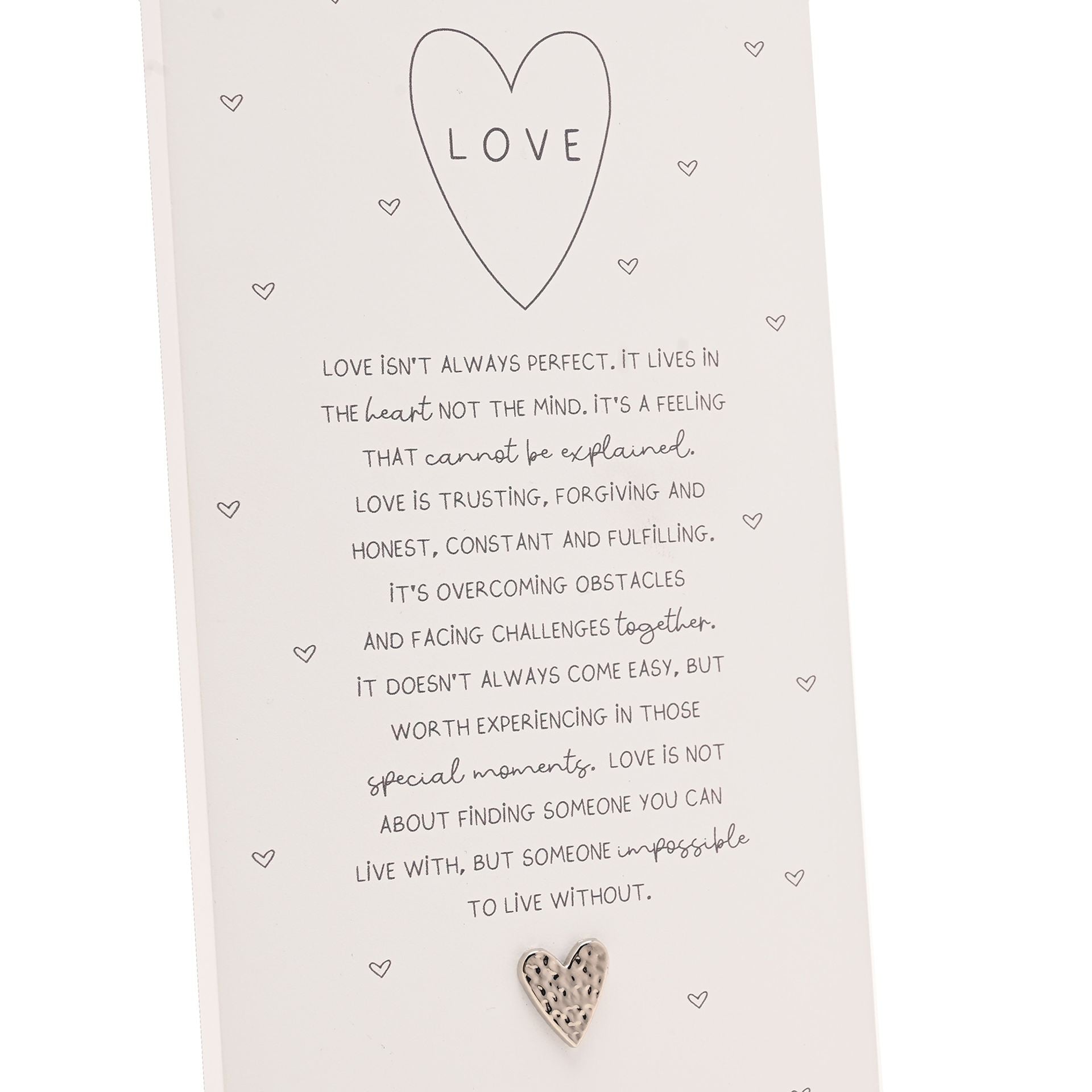 Moments Standing Verse Plaque - Love