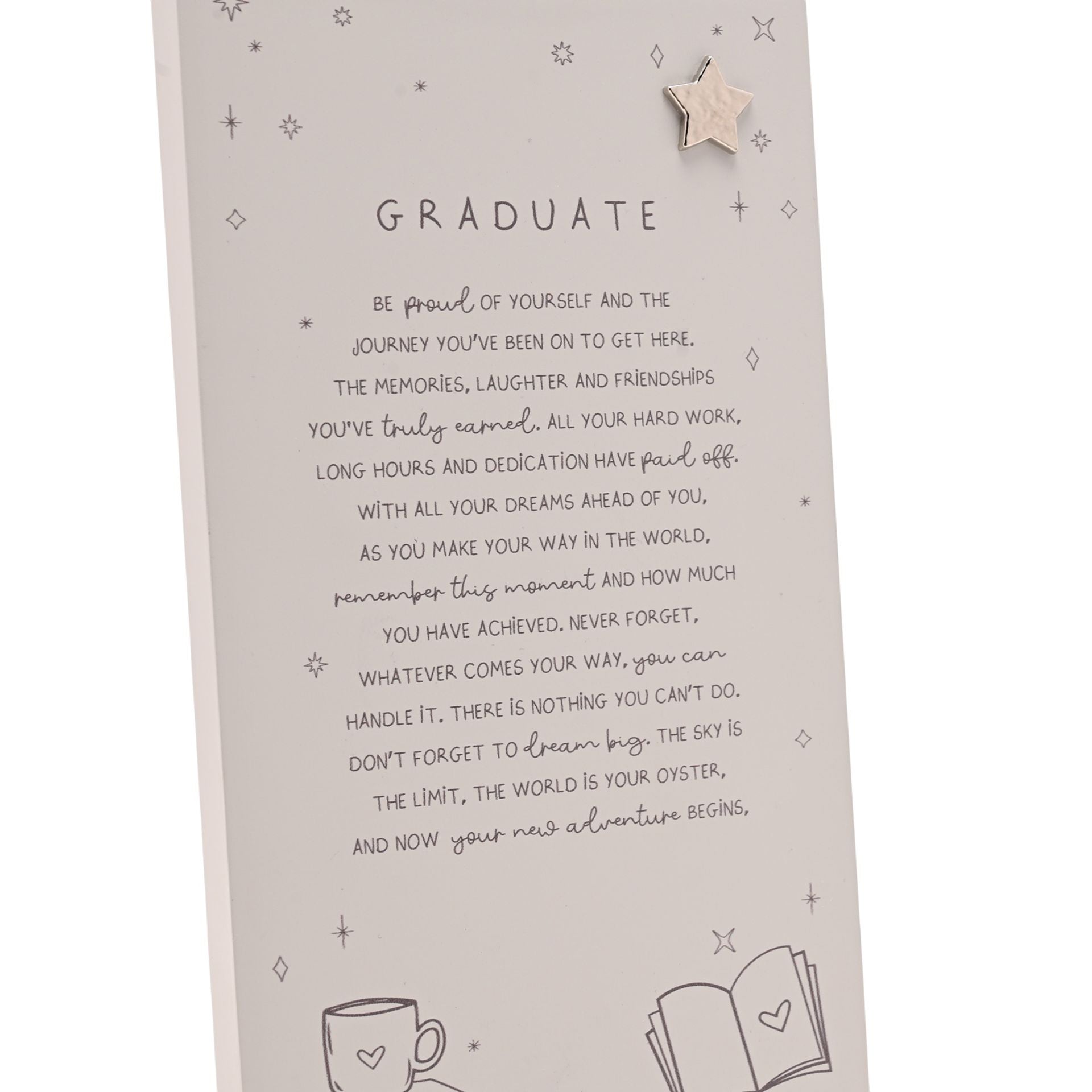 Moments Standing Verse Plaque - Graduate