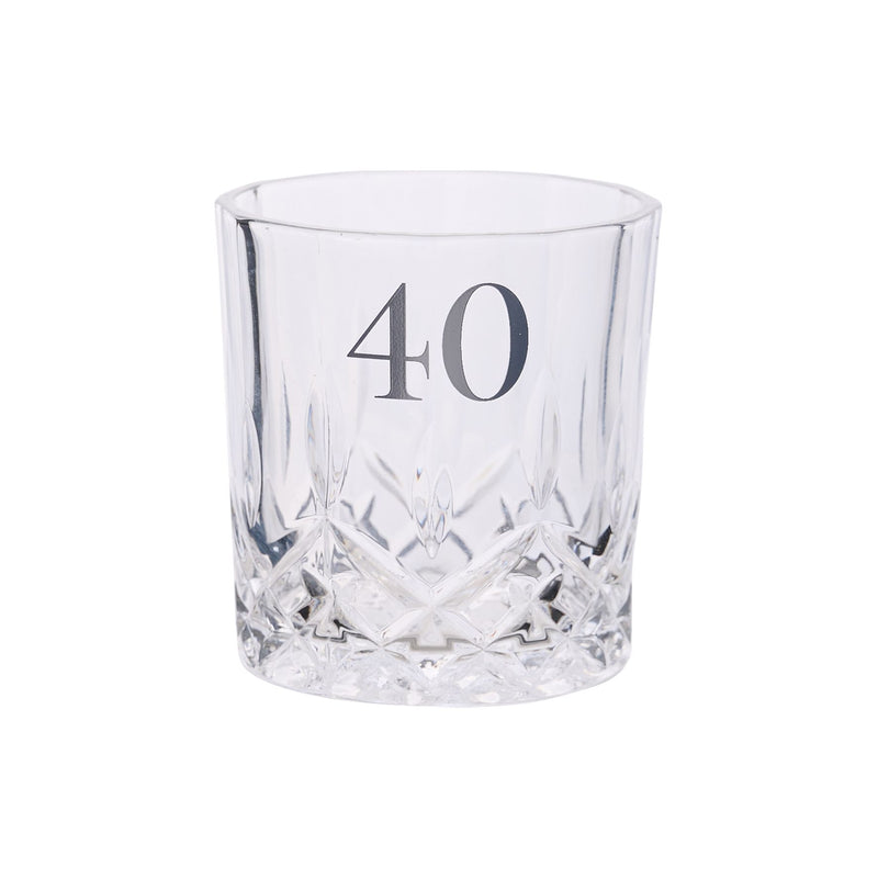 Milestones Whisky Glass & Coaster - 40
