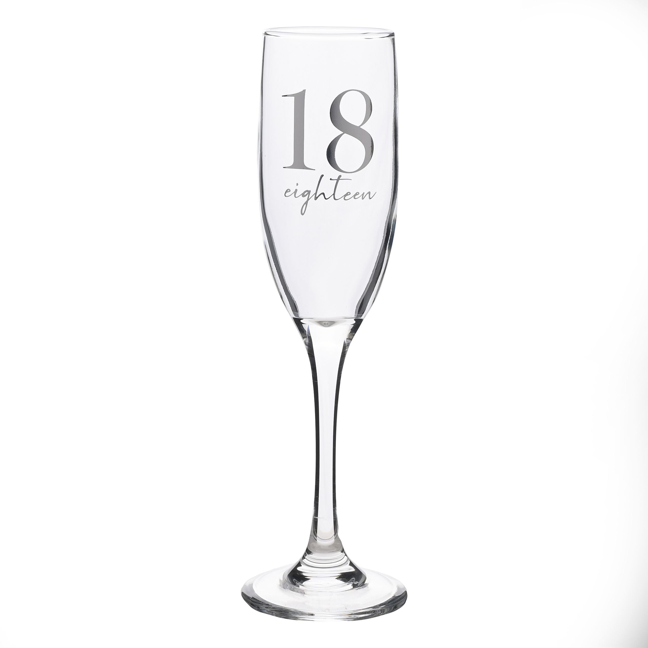 Milestones Champagne Flute 18th Birthday