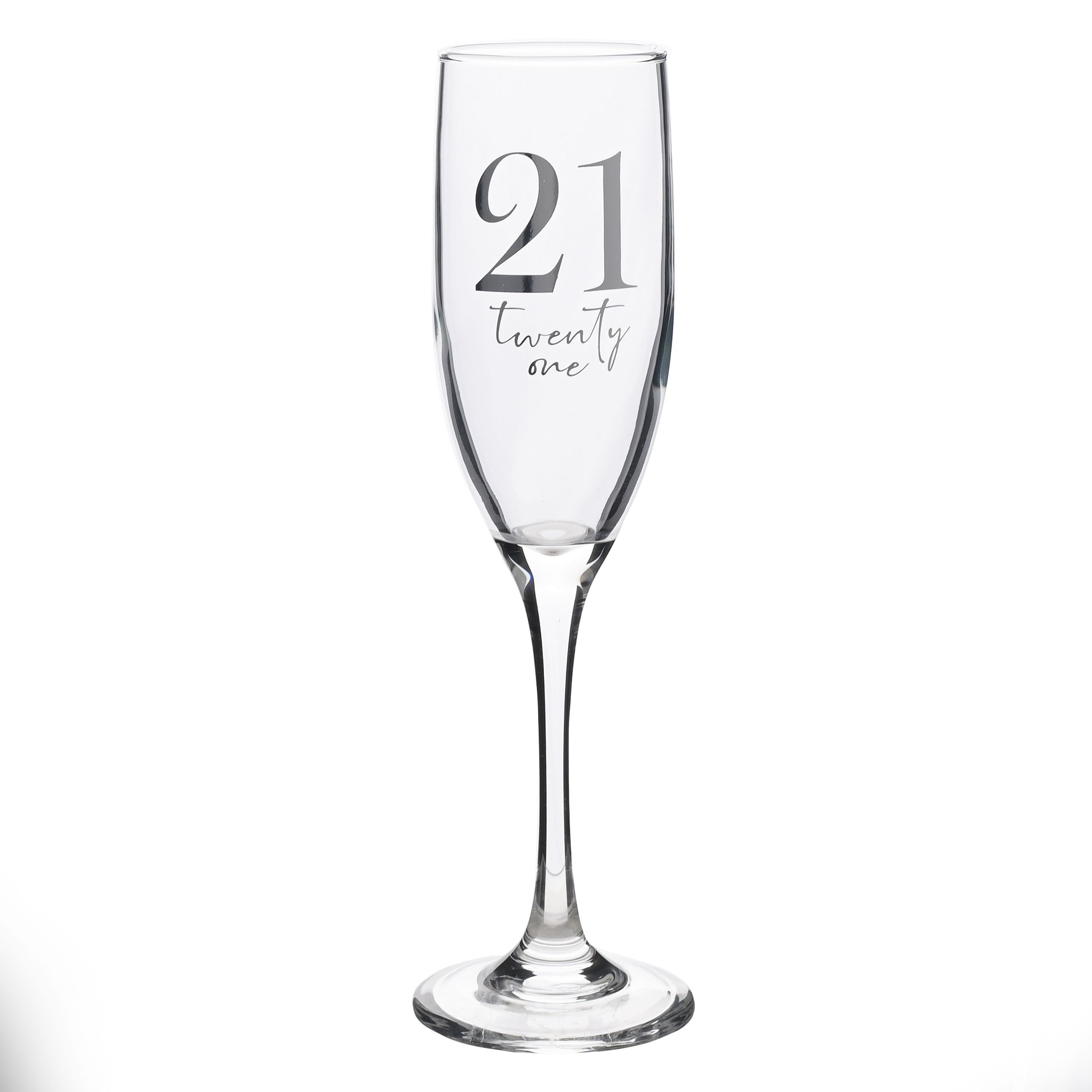 Milestones Champagne Flute 21st Birthday