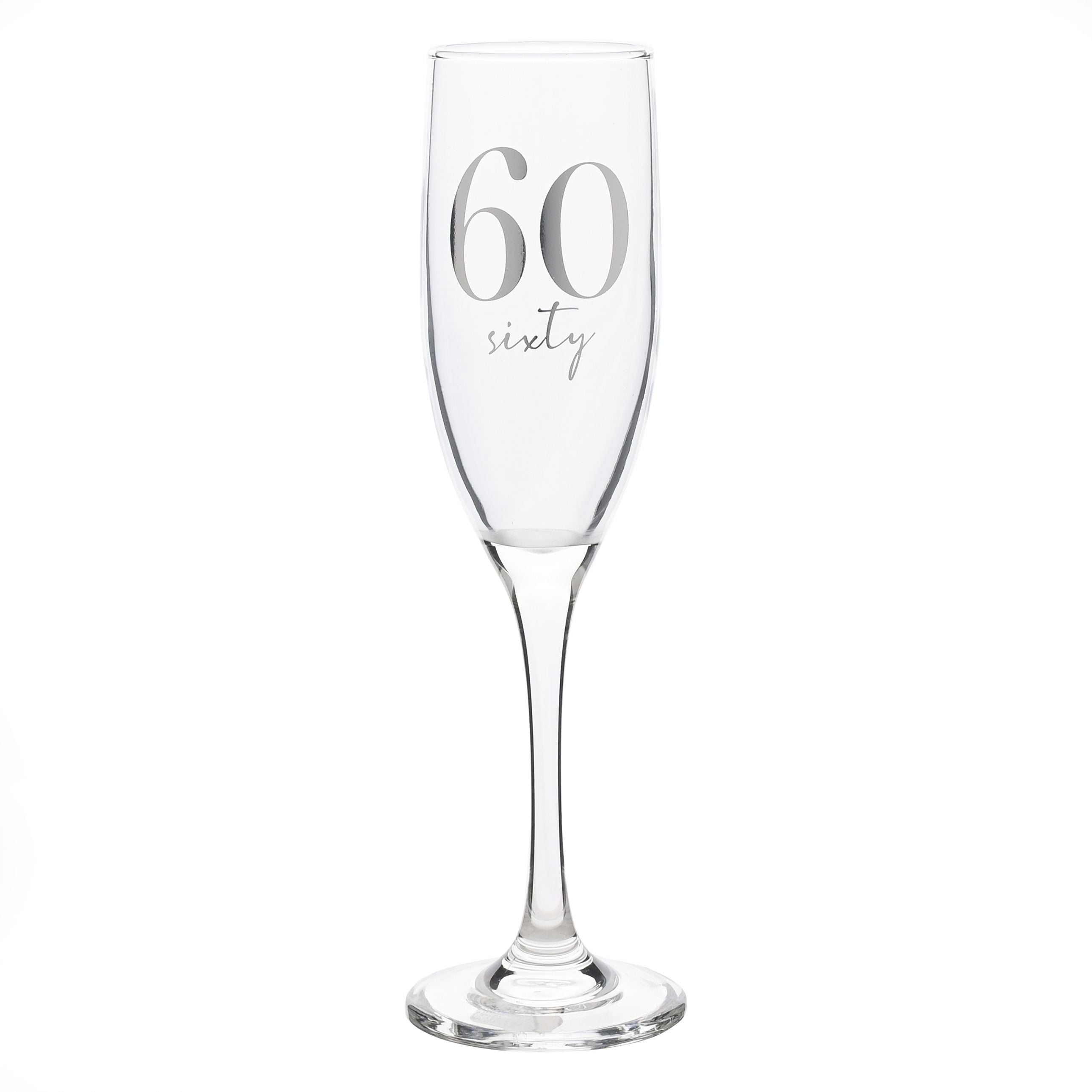 Milestones Champagne Flute 60th Birthday