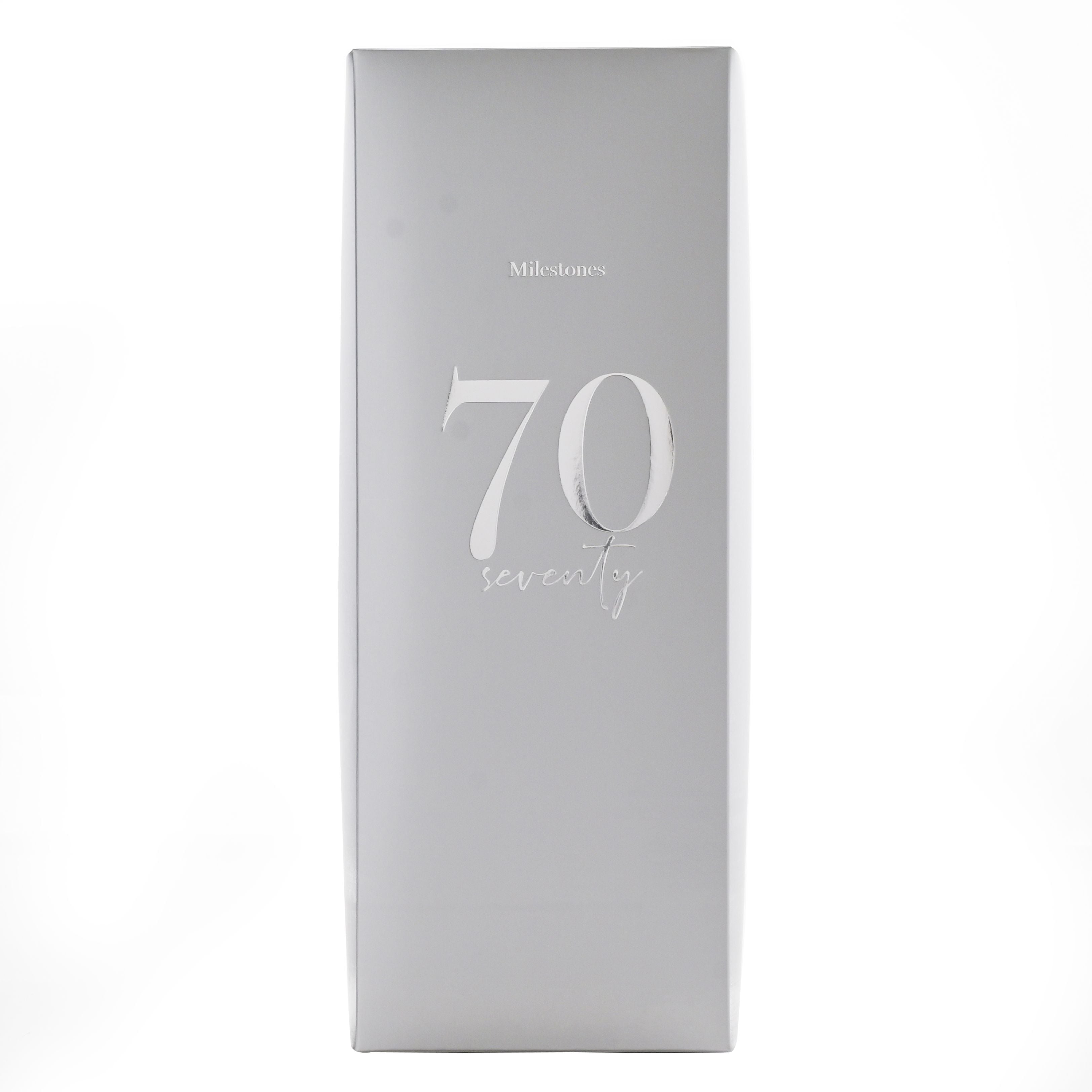 Milestones Champagne Flute 70th Birthday