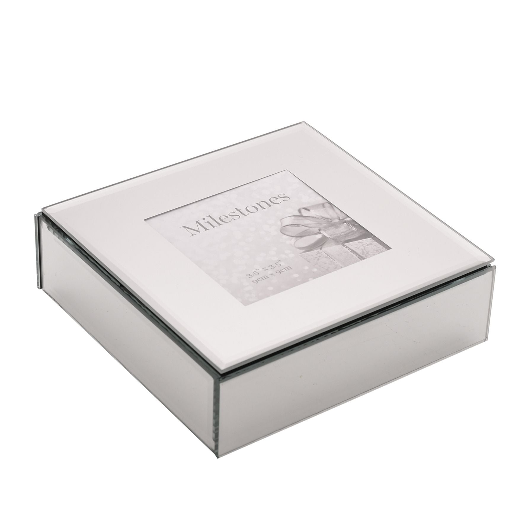 Milestones Mirror Photo Trinket Box