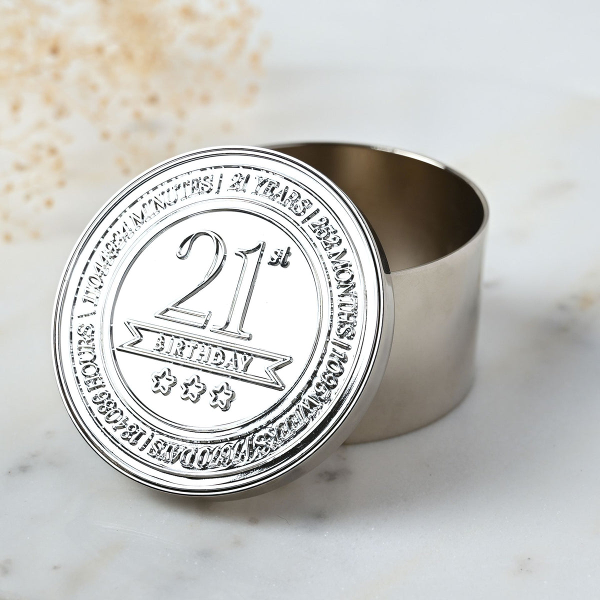 Milestones Round Trinket Box - 21