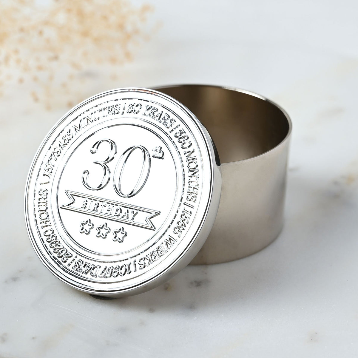 Milestones Round Trinket Box - 30