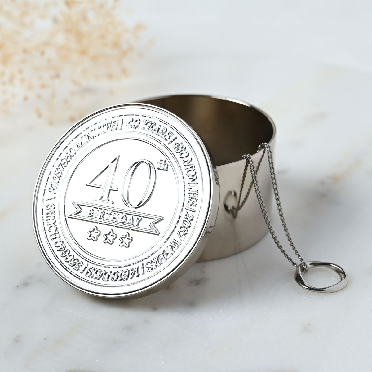 Milestones Round Trinket Box - 40