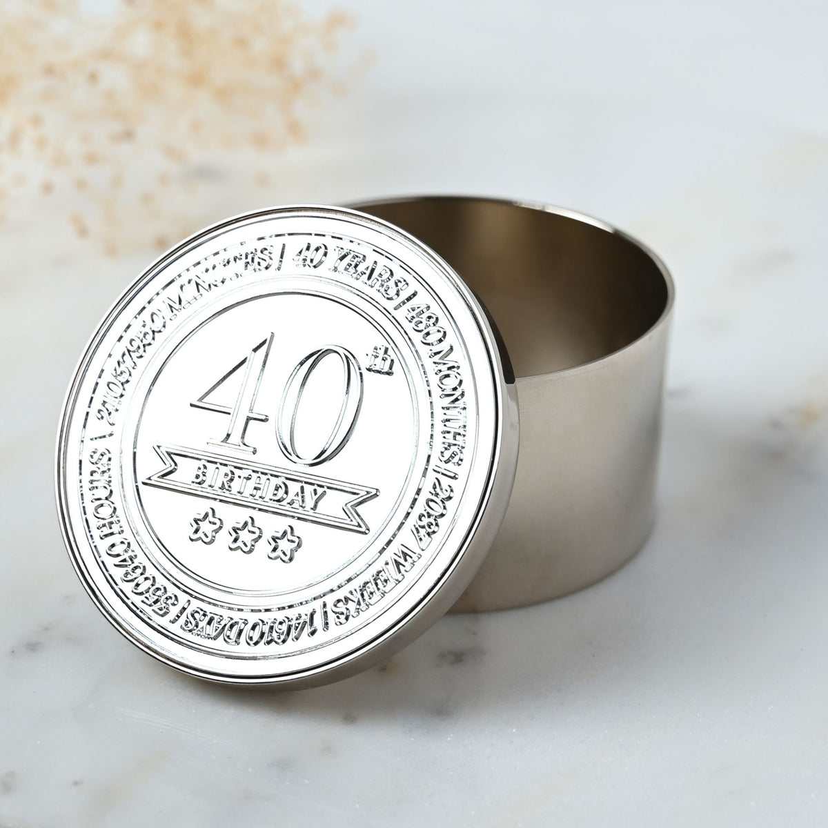 Milestones Round Trinket Box - 40