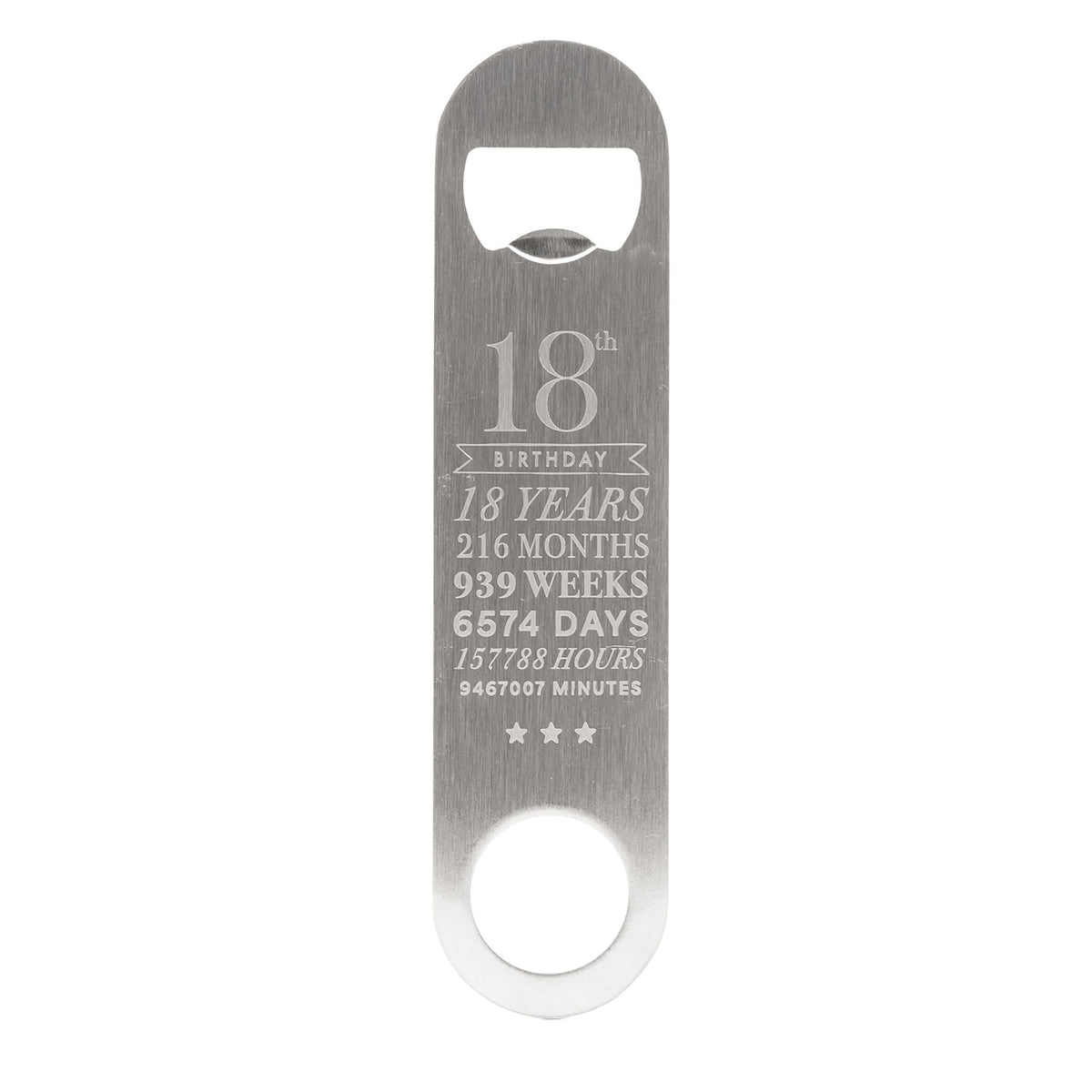 Milestones Pint Glass & Bottle Opener - 18
