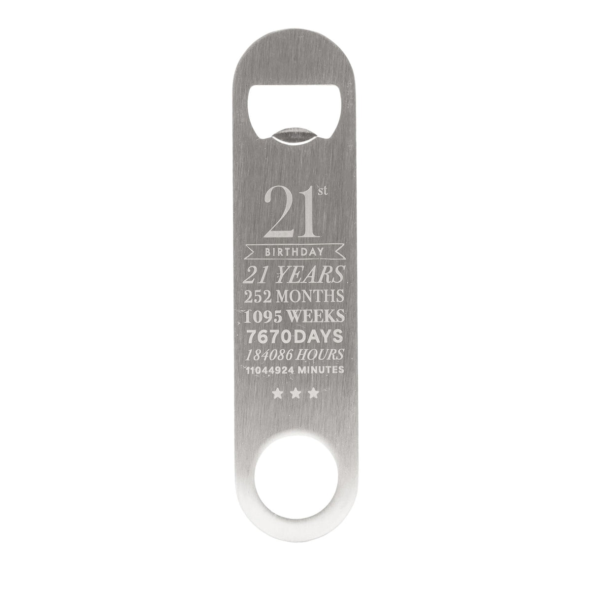 Milestones Pint Glass & Bottle Opener - 21