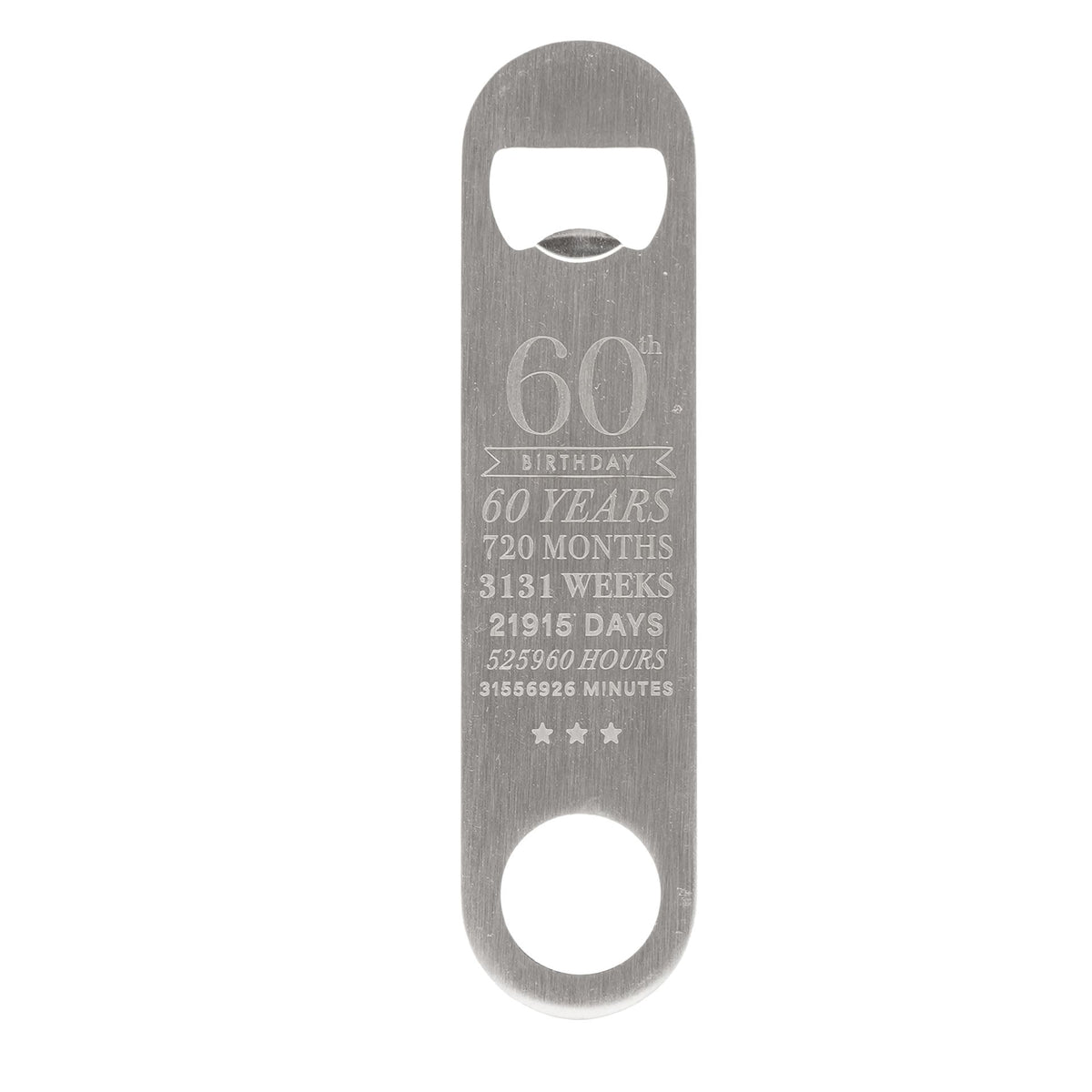 Milestones Pint Glass & Bottle Opener - 60