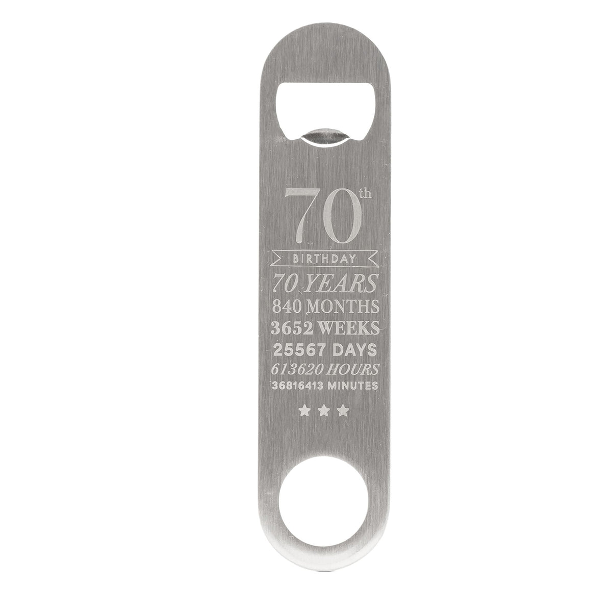 Milestones Pint Glass & Bottle Opener - 70