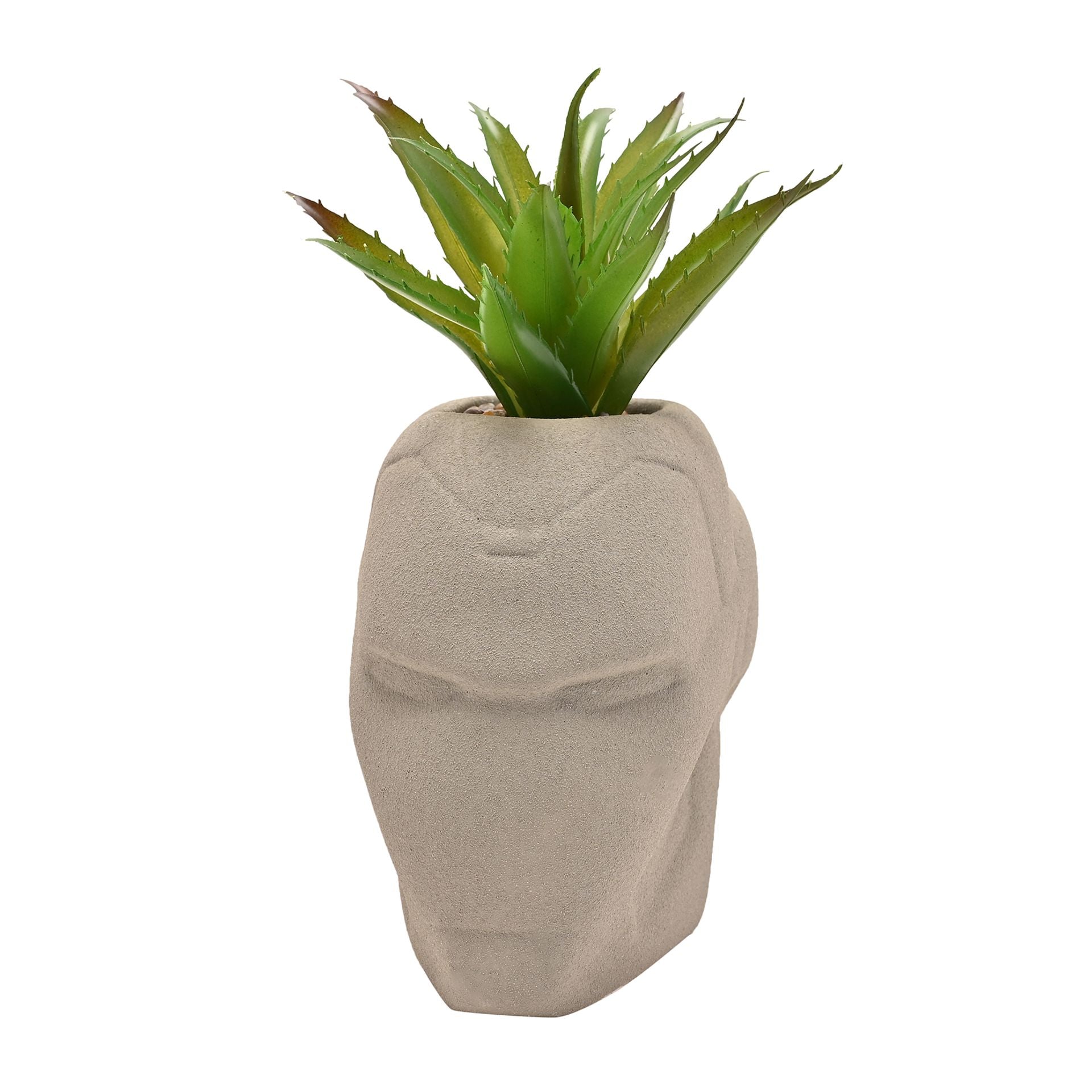 Marvel Iron Man Planter With Faux Plant
