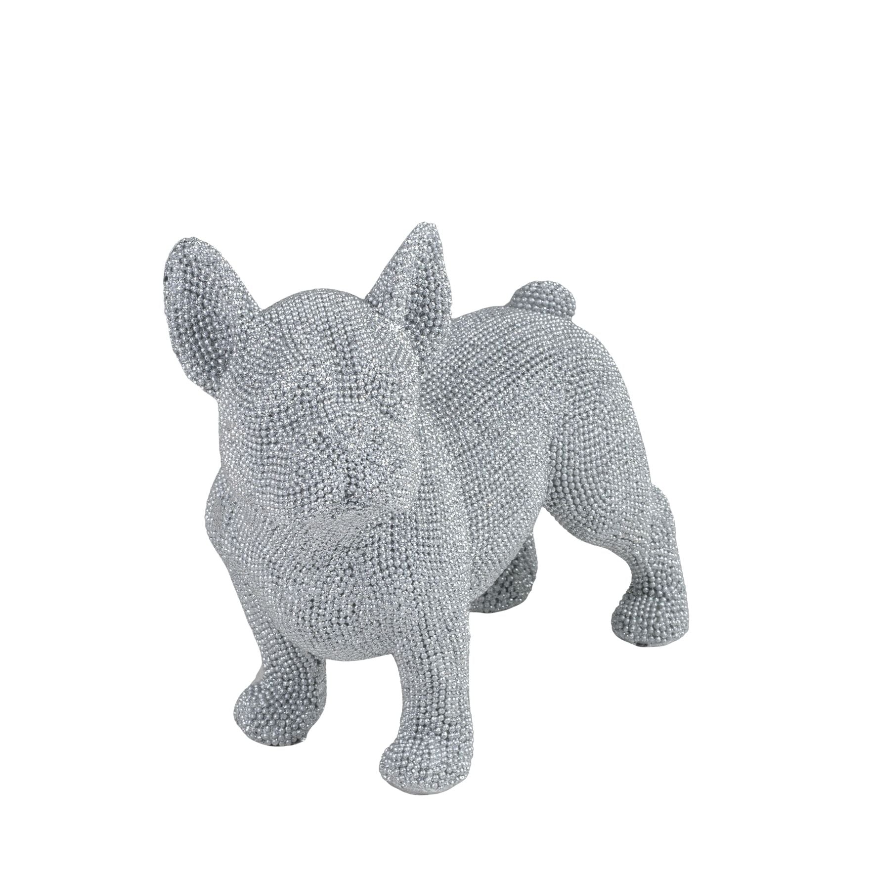 Diamante French Bulldog Standing Ornament 19 cm