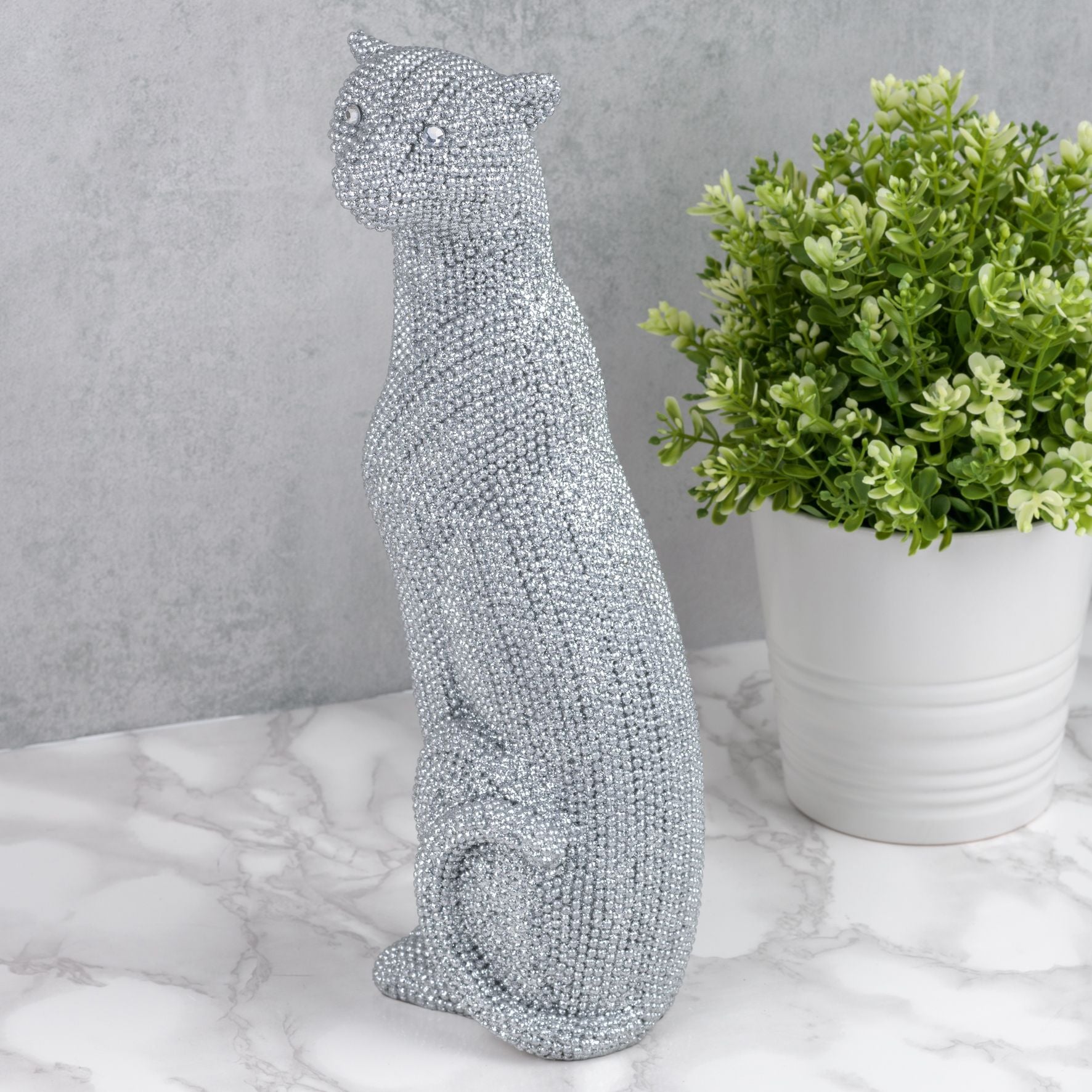 Diamante Cheetah Ornament 31cm