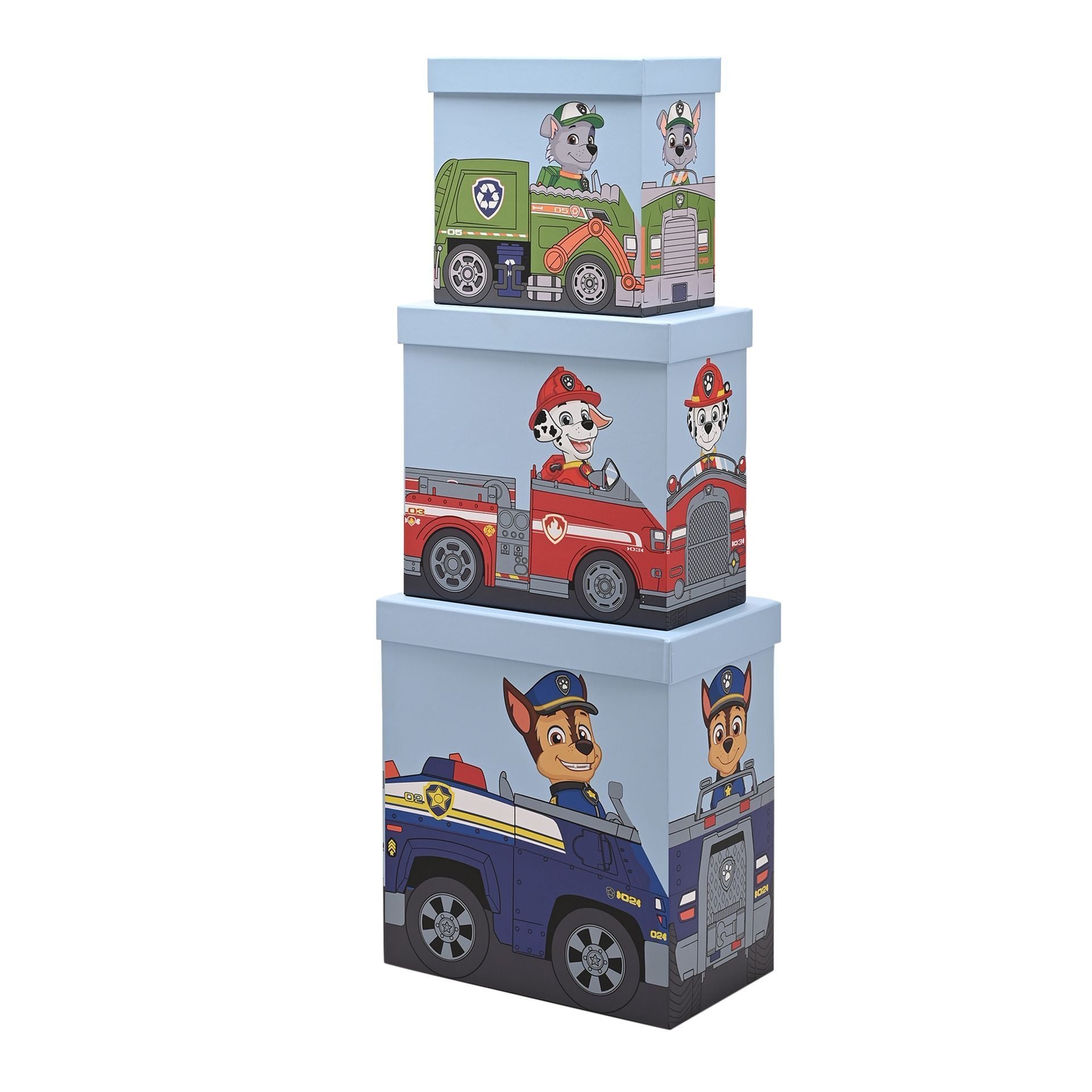 Paw Patrol Set of 3 Vehicle Storage Box