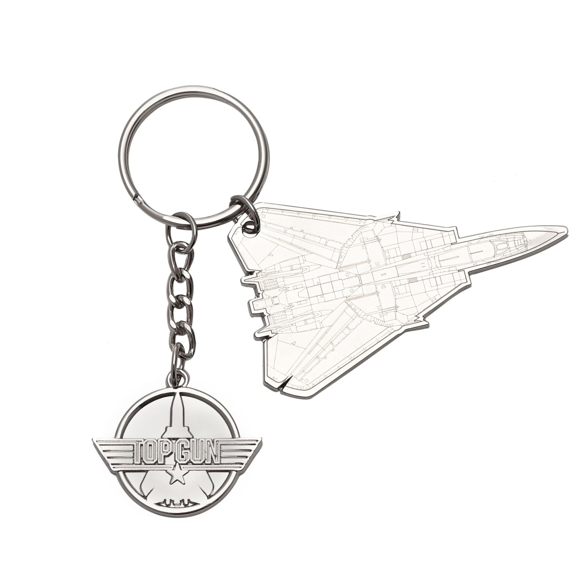 Top Gun Metal Fighter Jet Keyring