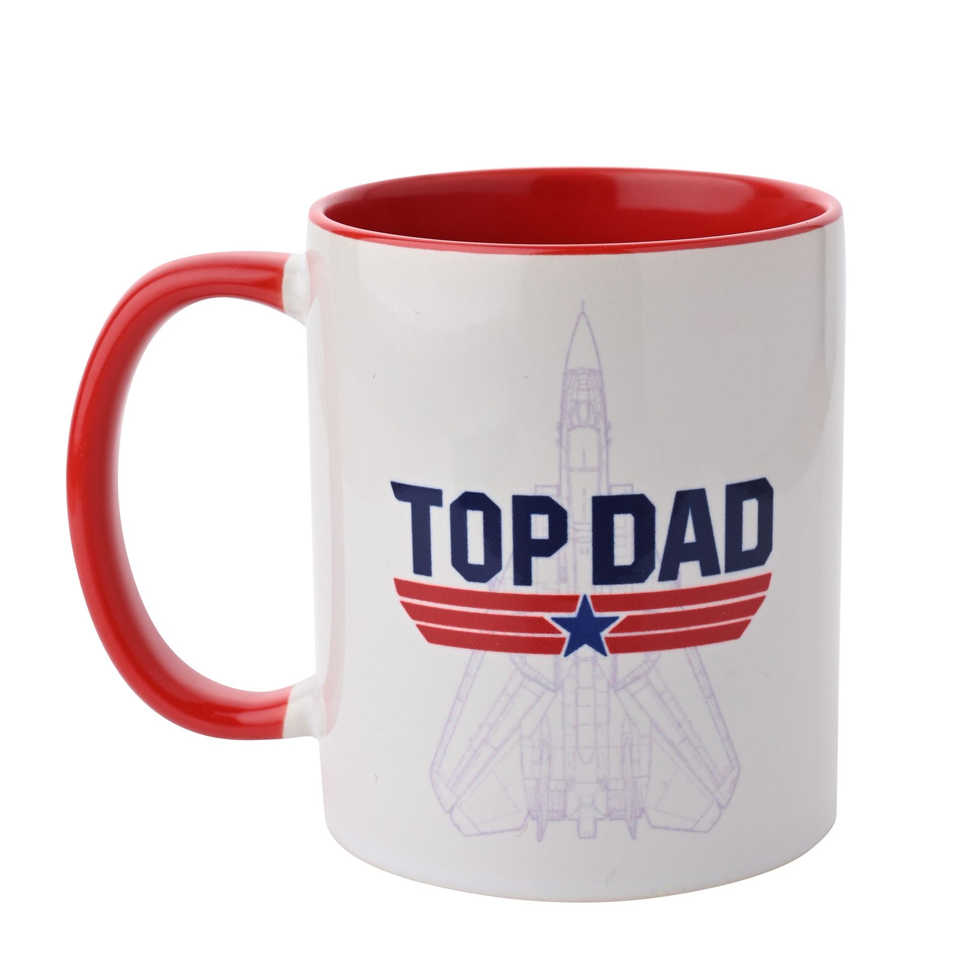 Top Gun Red Inside Mug 11oz 'Top Dad'