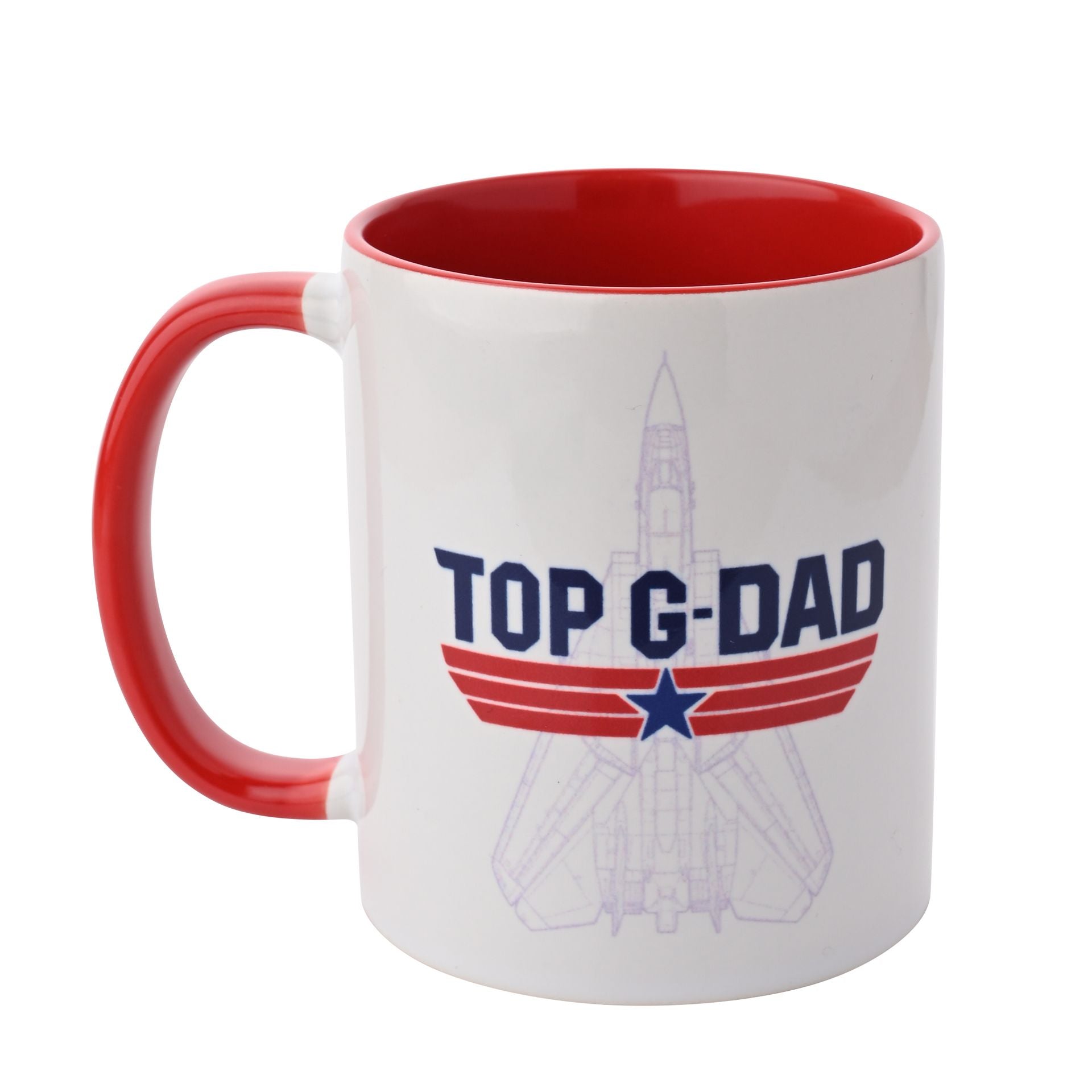 Top Gun Red Inside Mug 11oz 'Top G Dad'