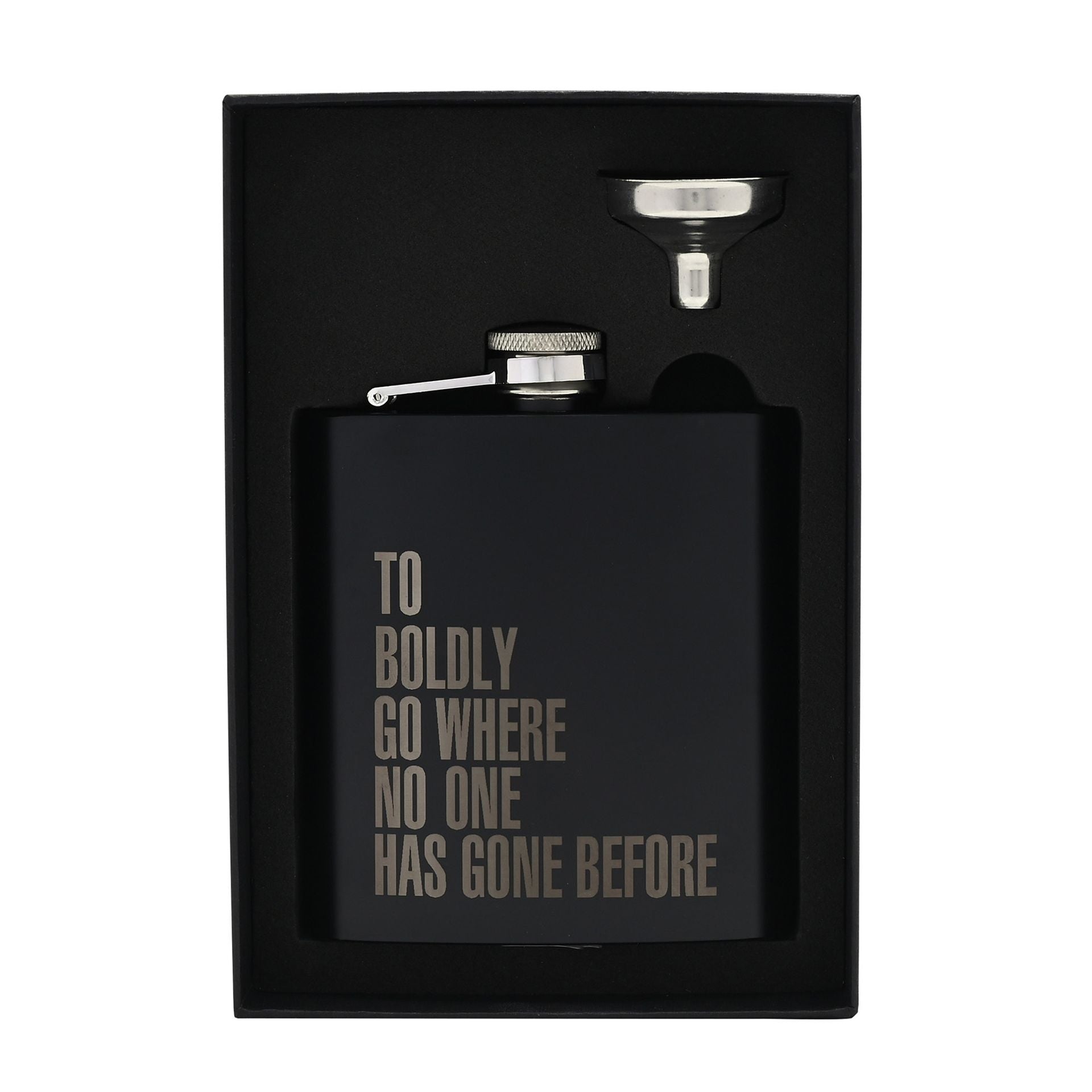 Star Trek Hip Flask - "Boldly Go"