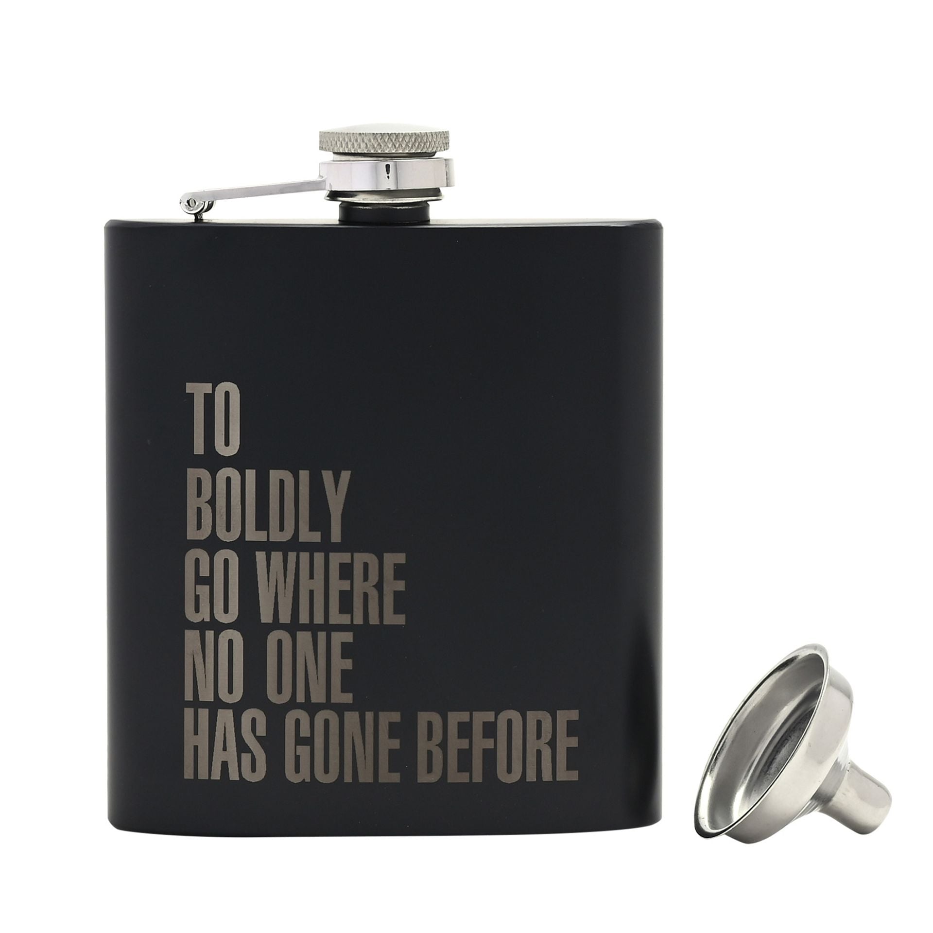 Star Trek Hip Flask - "Boldly Go"