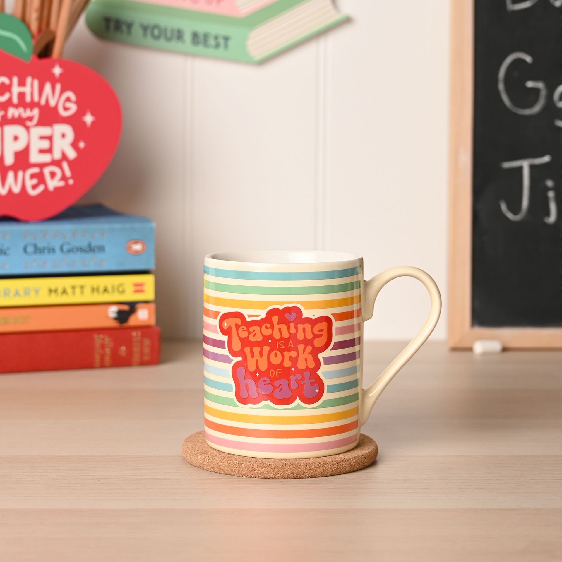 School Years Mug - Teaching is a Work Of Heart