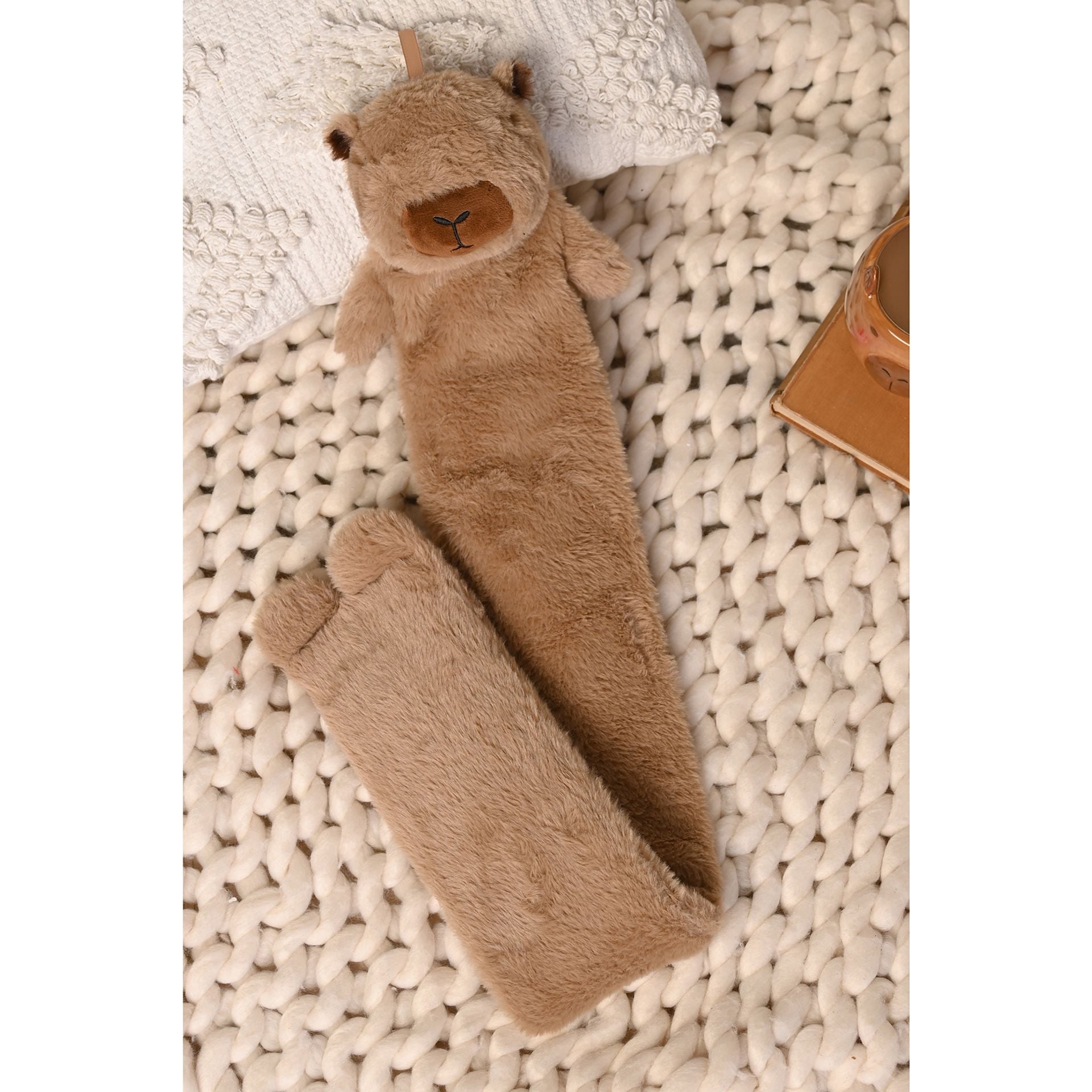 The Feel Good Club Capybara 1.7L Long Hot Water Bottle