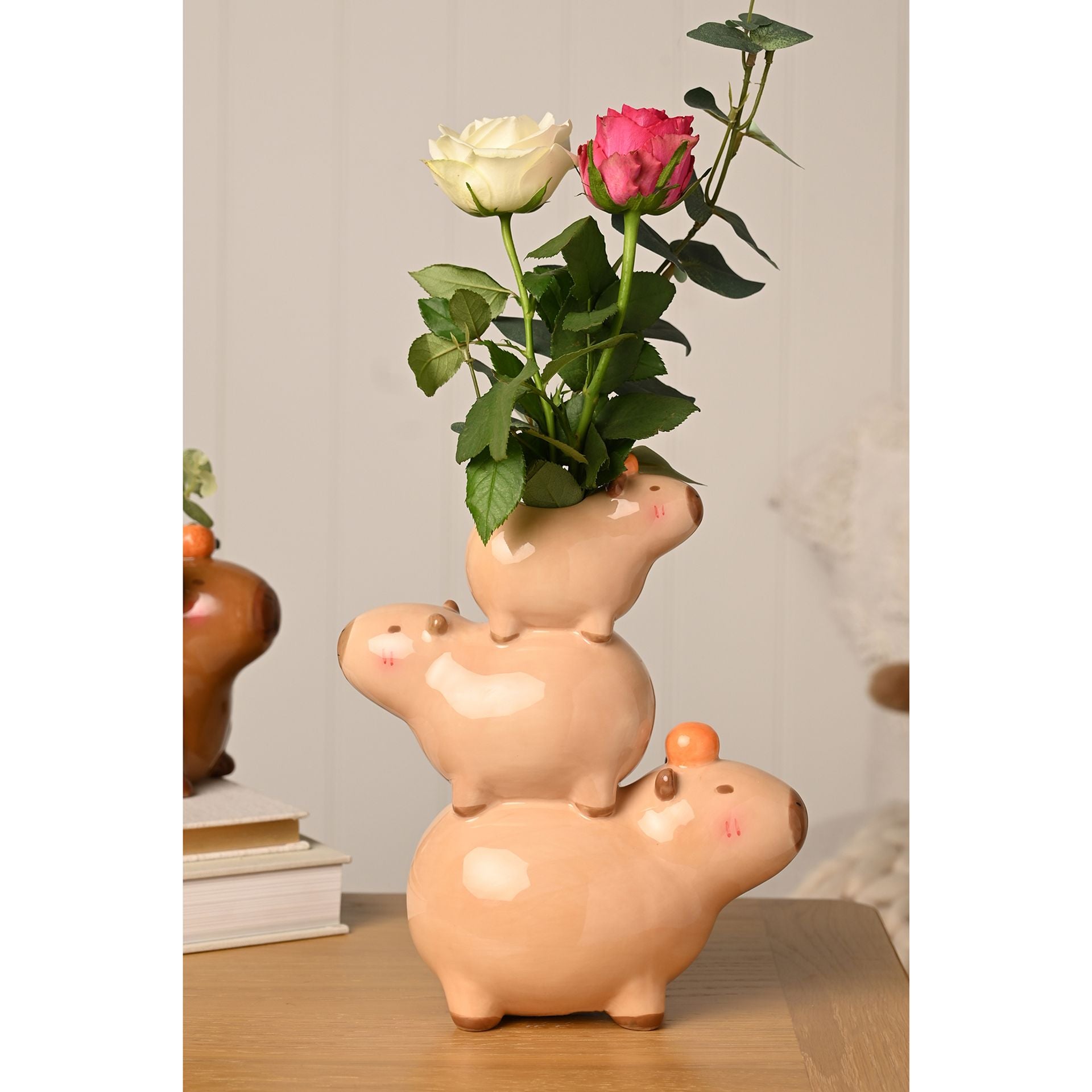 The Feel Good Club Capybara Stack Vase