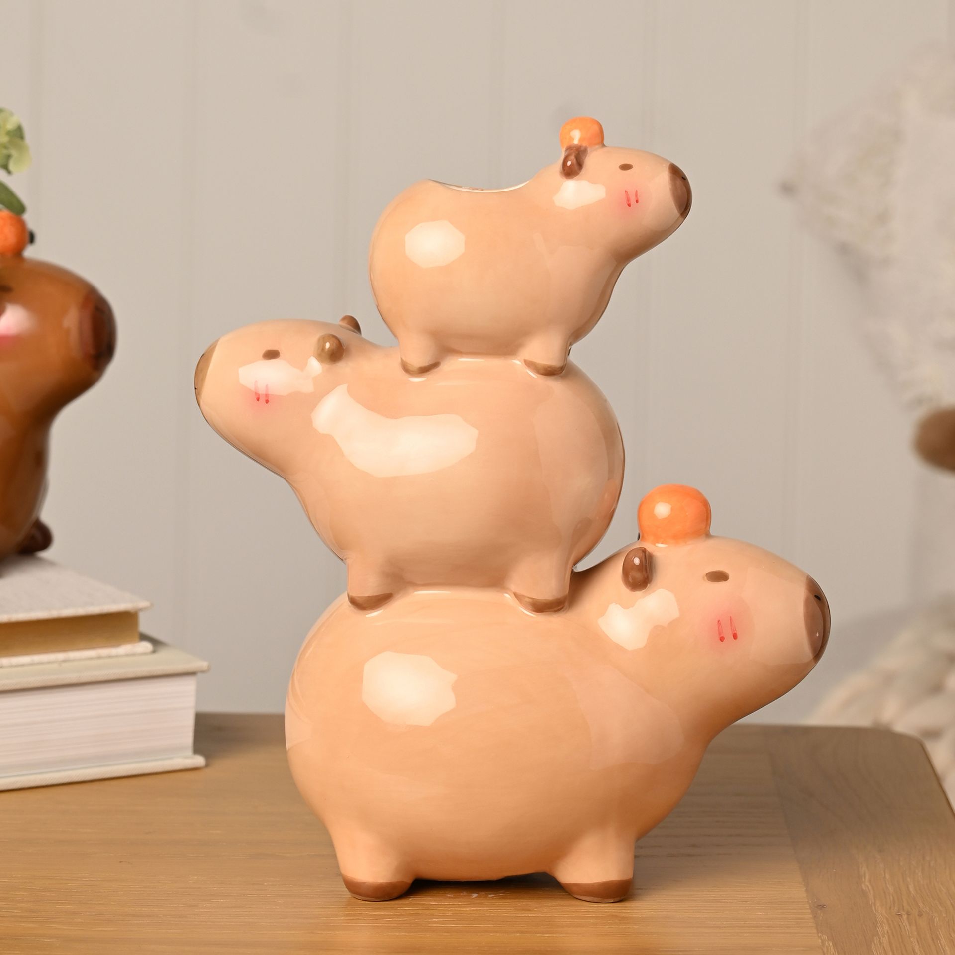 The Feel Good Club Capybara Stack Vase