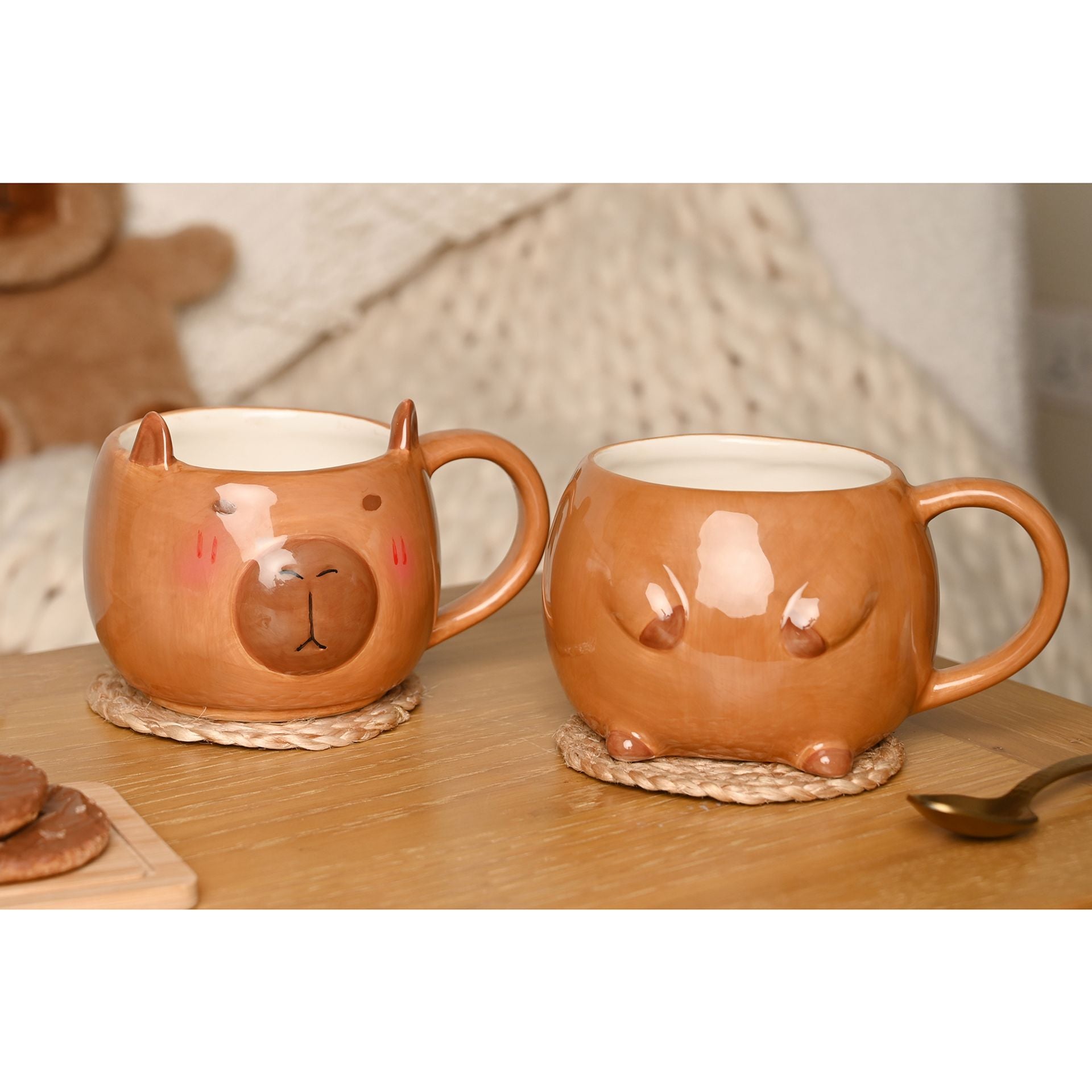 The Feel Good Club Capybara Mug Stack