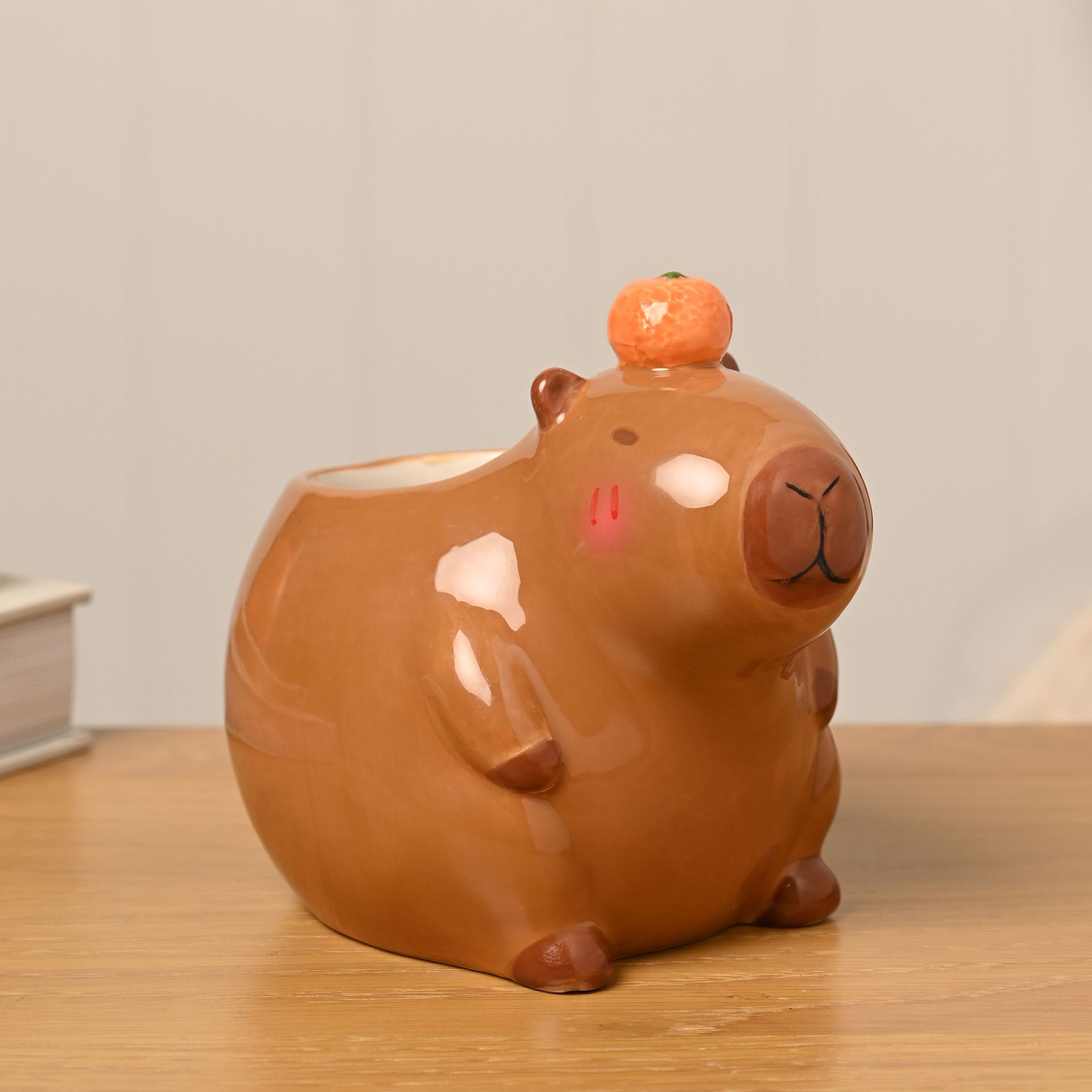 The Feel Good Club Capybara Plant Pot - Medium