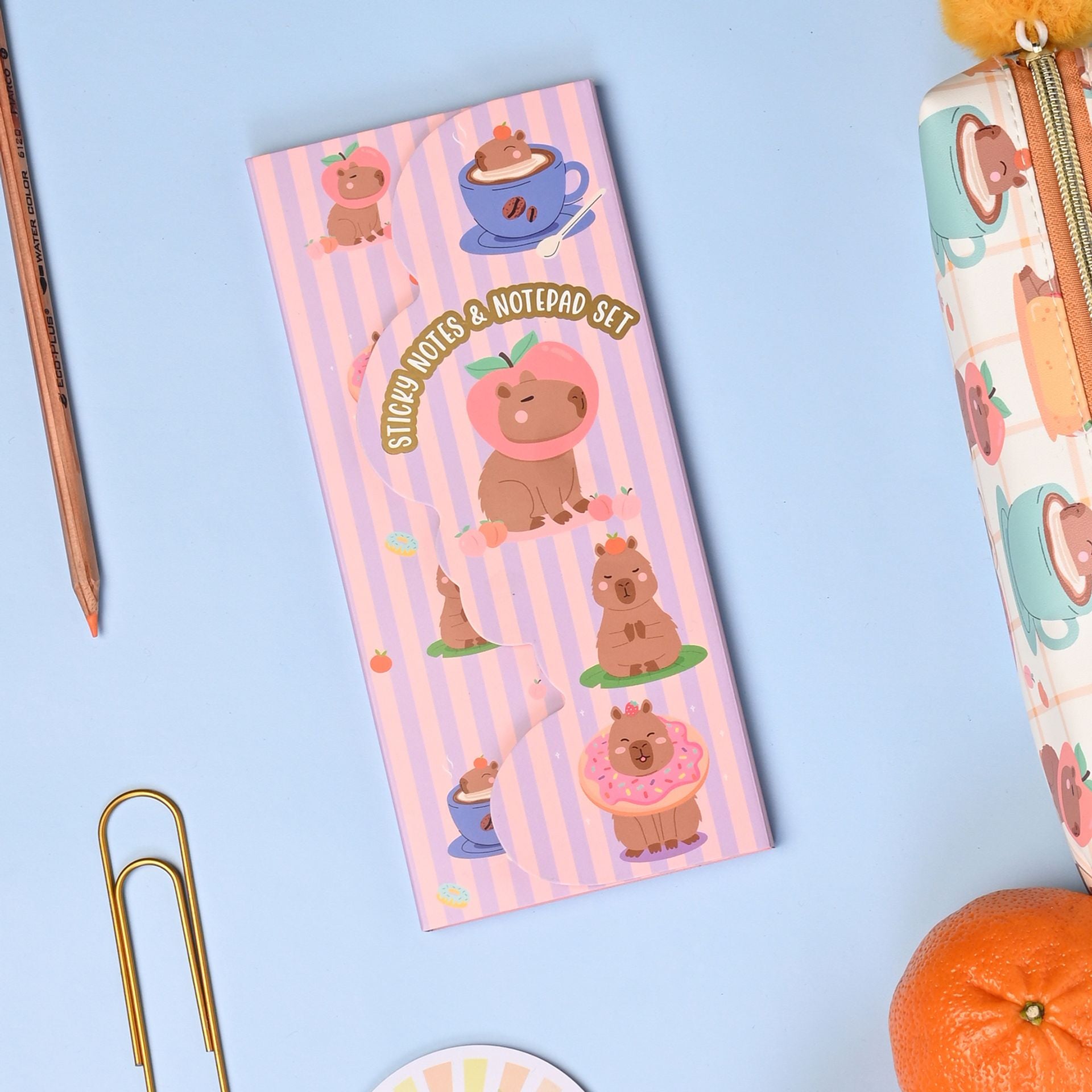The Feel Good Club Capybara Sticky Notes Set