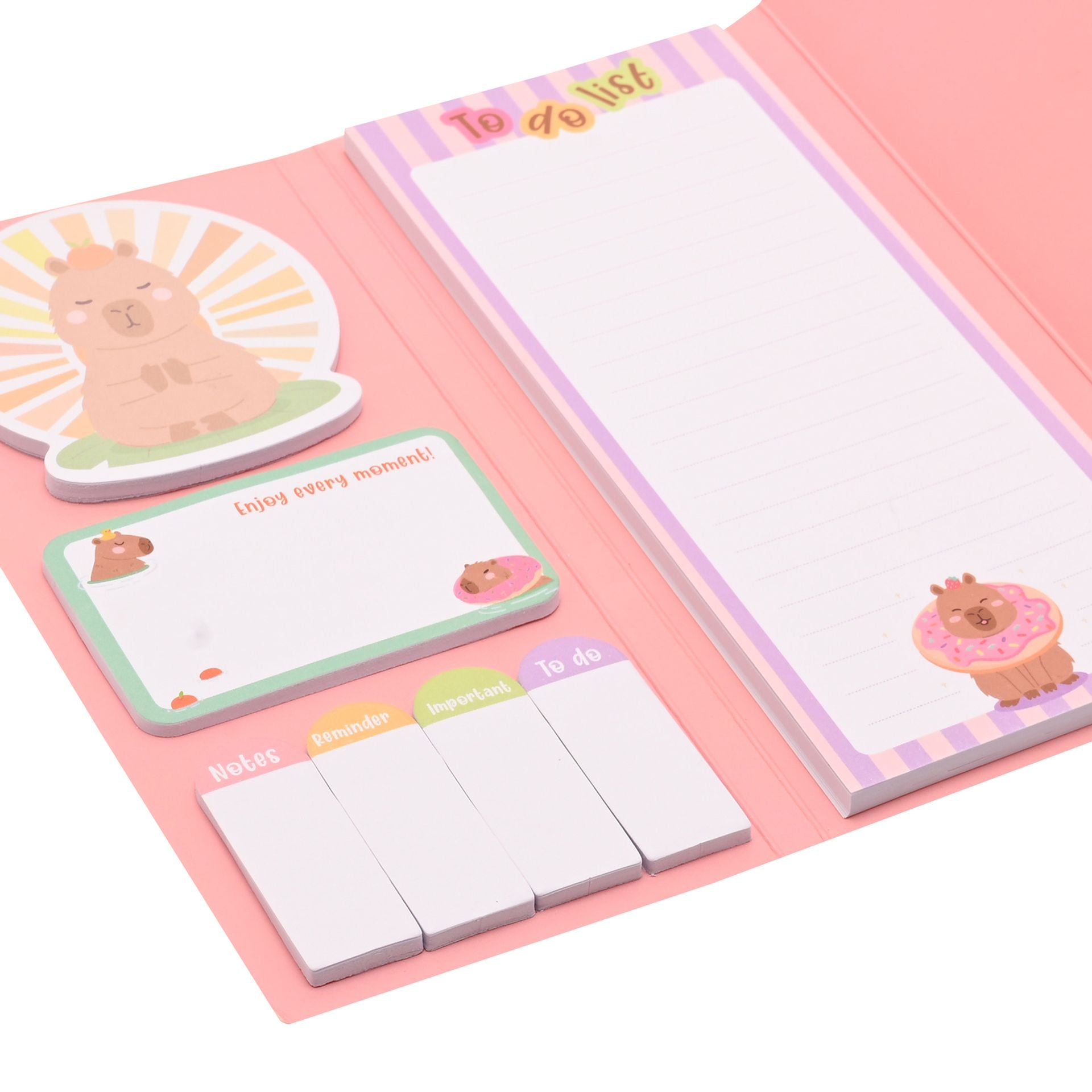 The Feel Good Club Capybara Sticky Notes Set