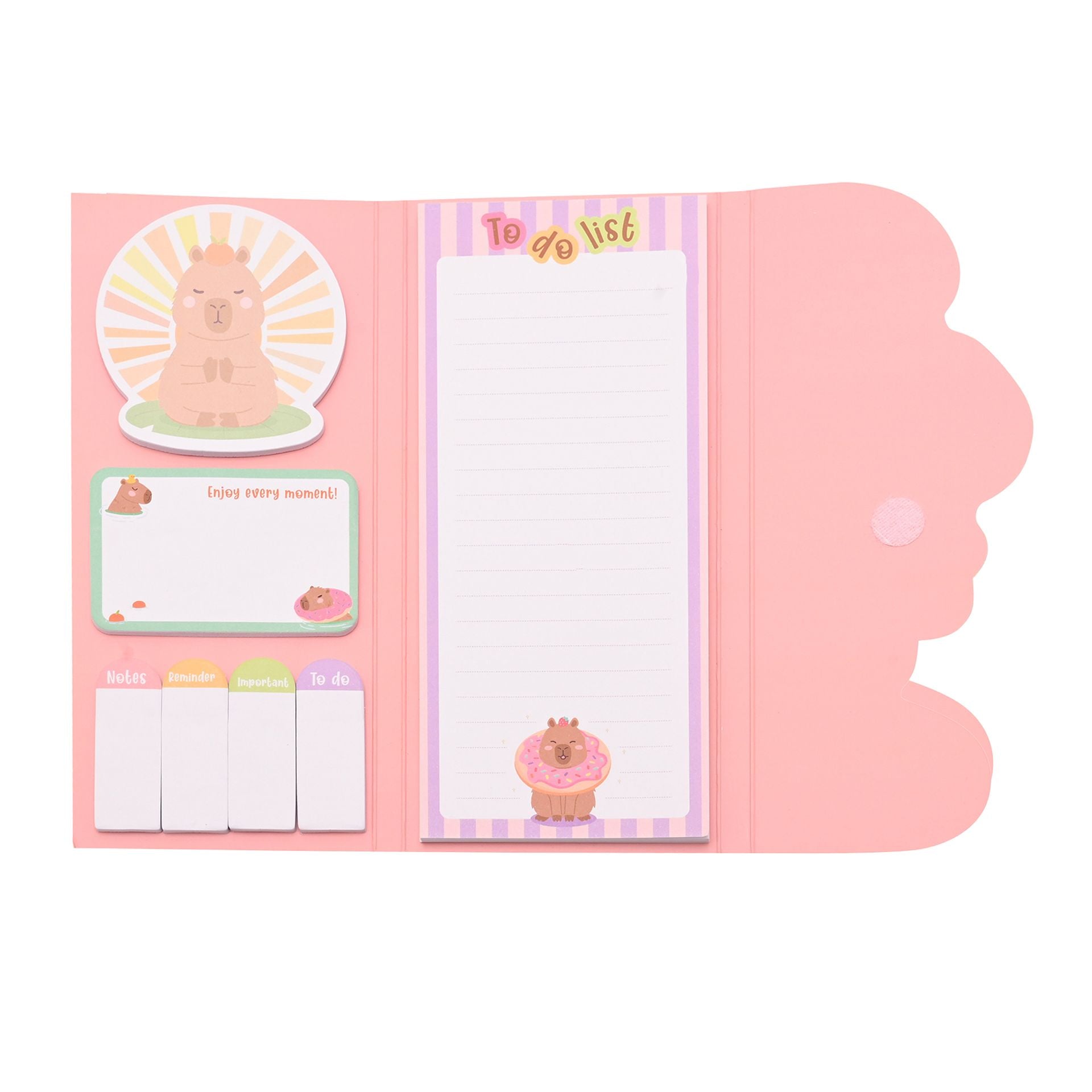The Feel Good Club Capybara Sticky Notes Set