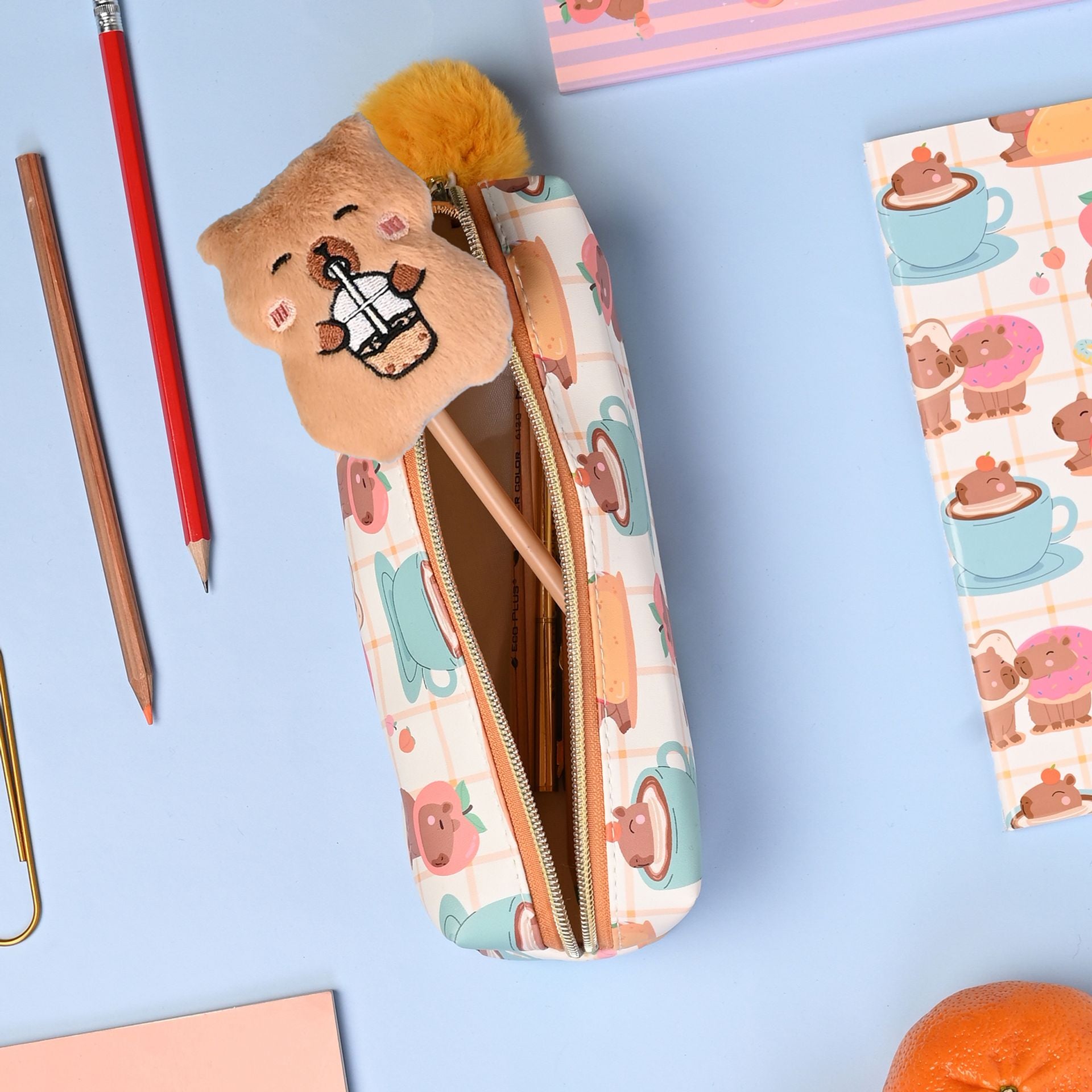 The Feel Good Club Capybara Soft Pencil Case