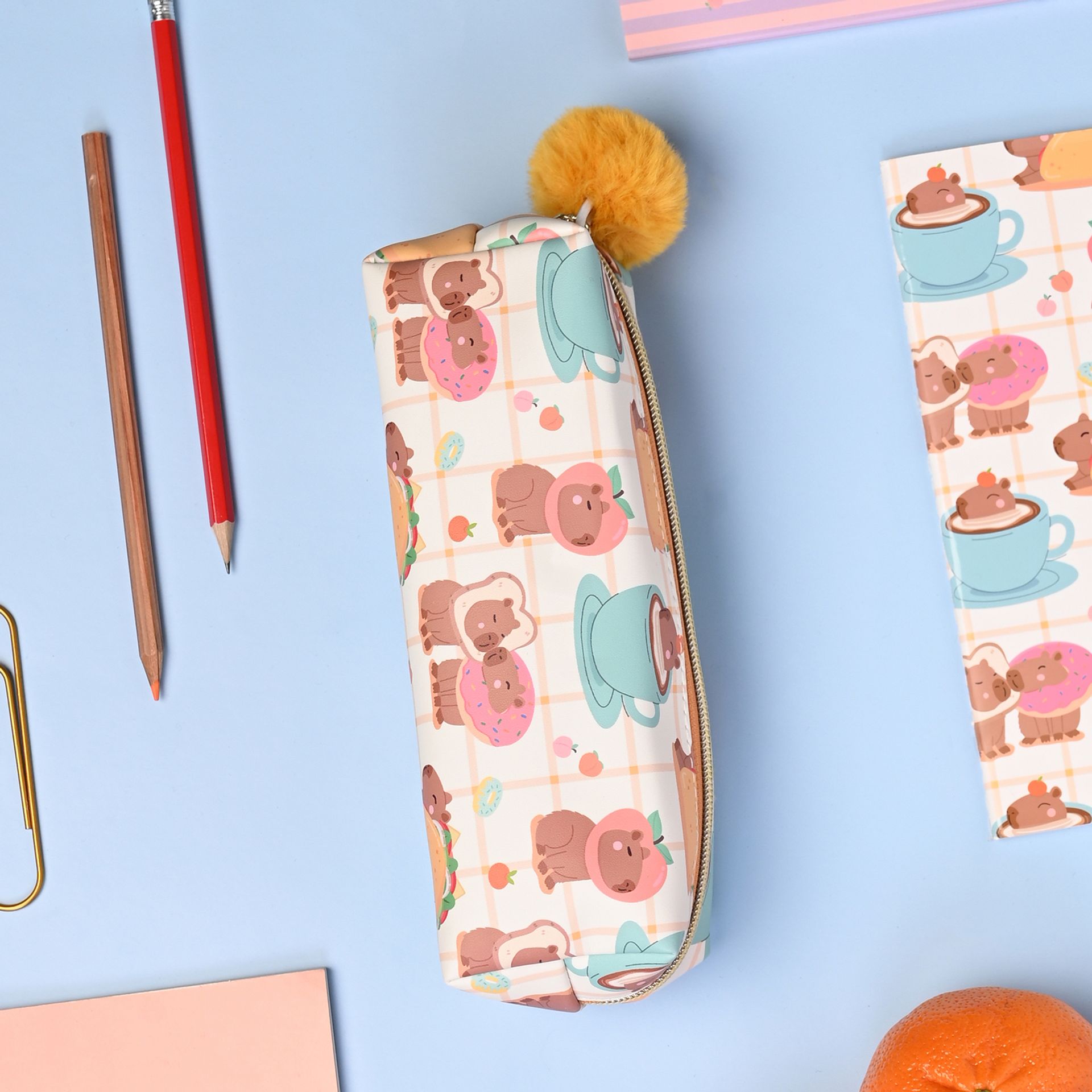 The Feel Good Club Capybara Soft Pencil Case